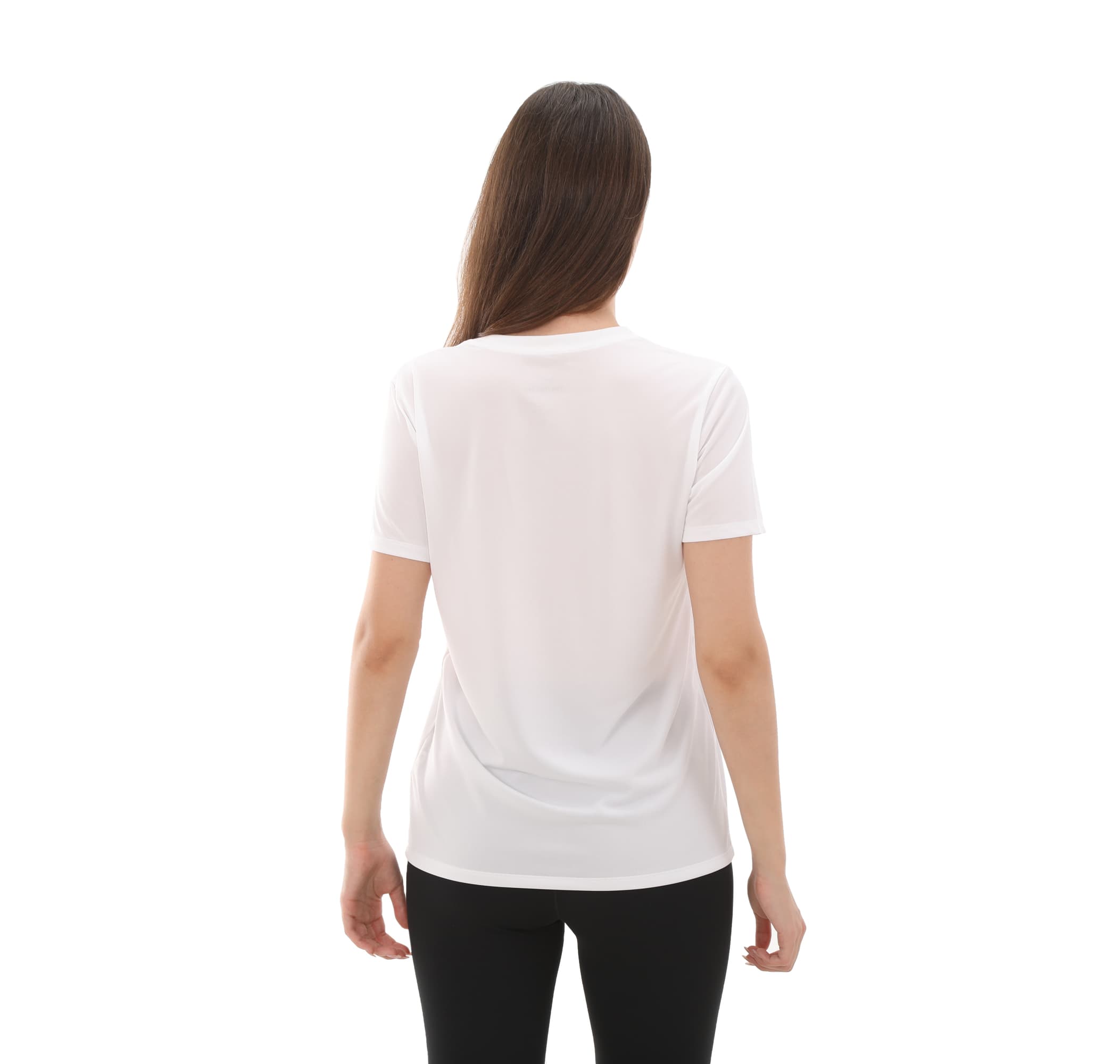 Nike Nike W Nk Df Rlgd Ss Tee Kadın T-Shirt Beyaz - 4