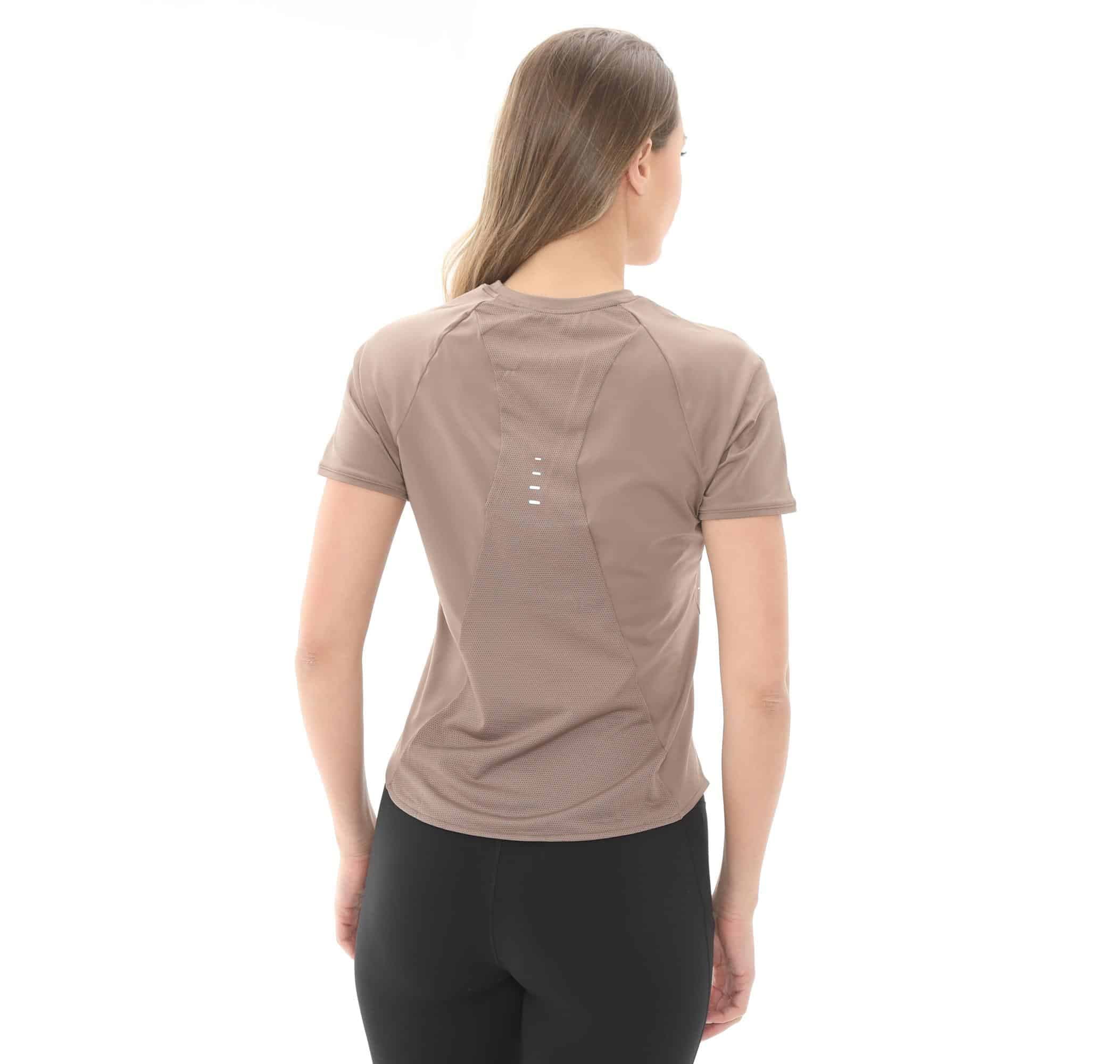 Nike Nike W Nk Swıft Df Ss Top Kadın T-Shirt Sütlü Kahve - 3