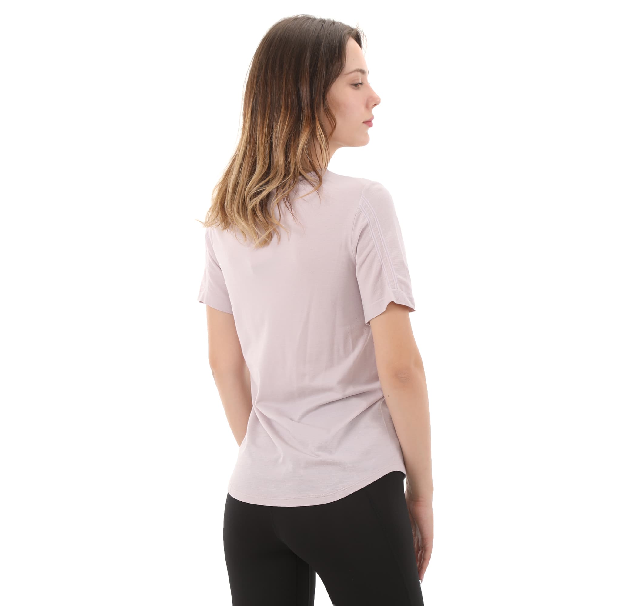 Nike Nike W Nk Swıft Wool Df Ss Top Kadın T-Shirt Pembe - 3