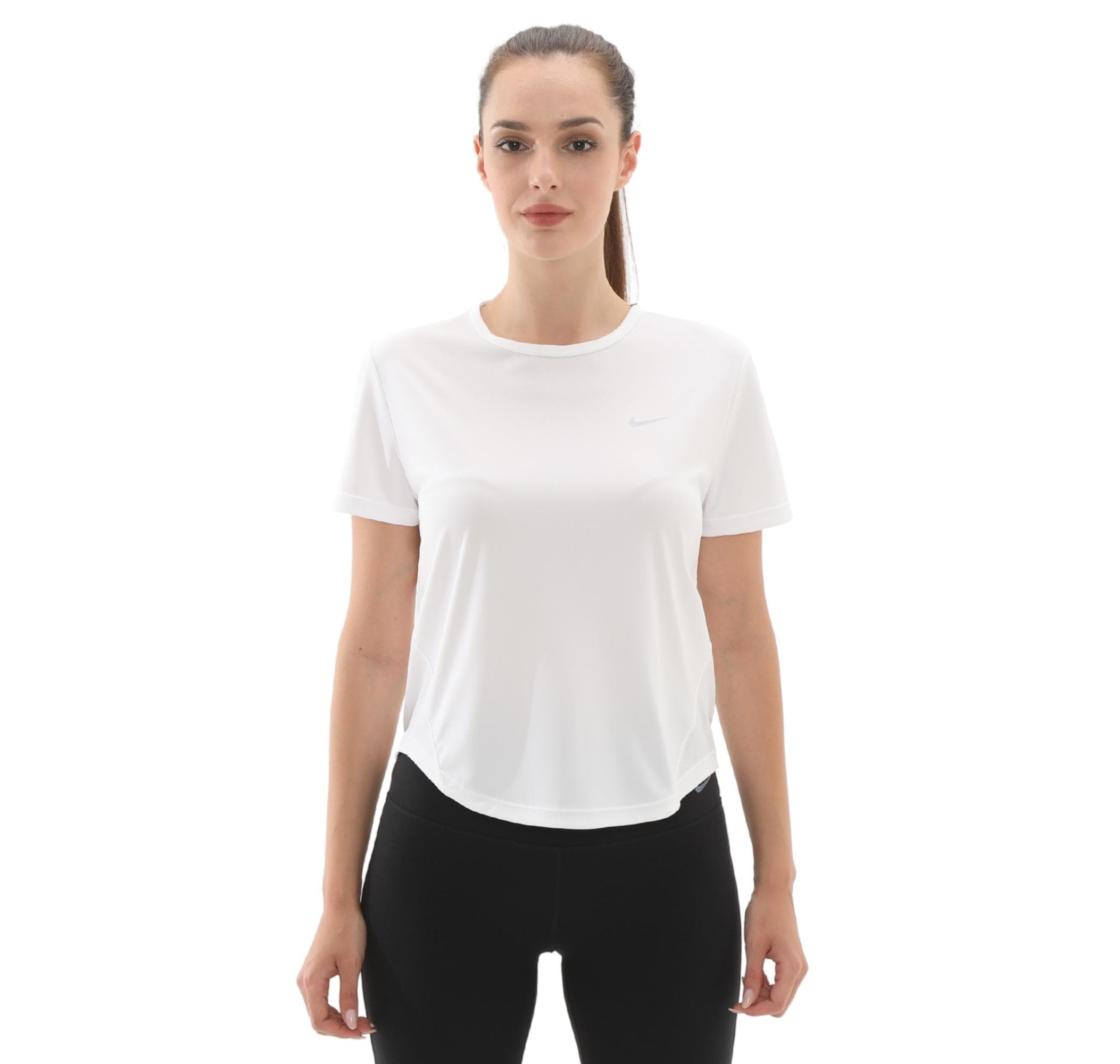 Nike Nike W Nk Tempo Df Ss Top Kadın T-Shirt Beyaz
