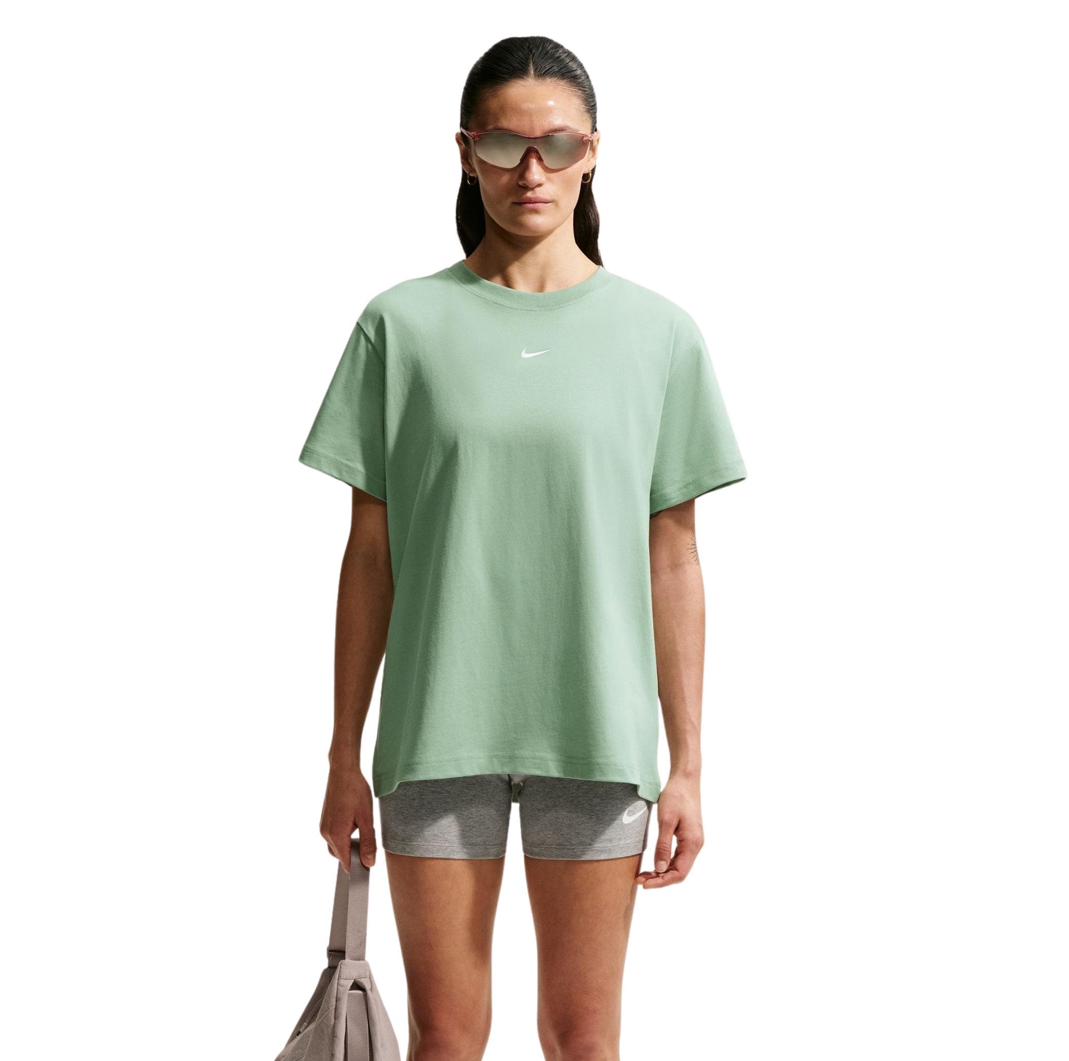 Nike Nike W Nsw Classıc Ss Tee Kadın T-Shirt Yeşil