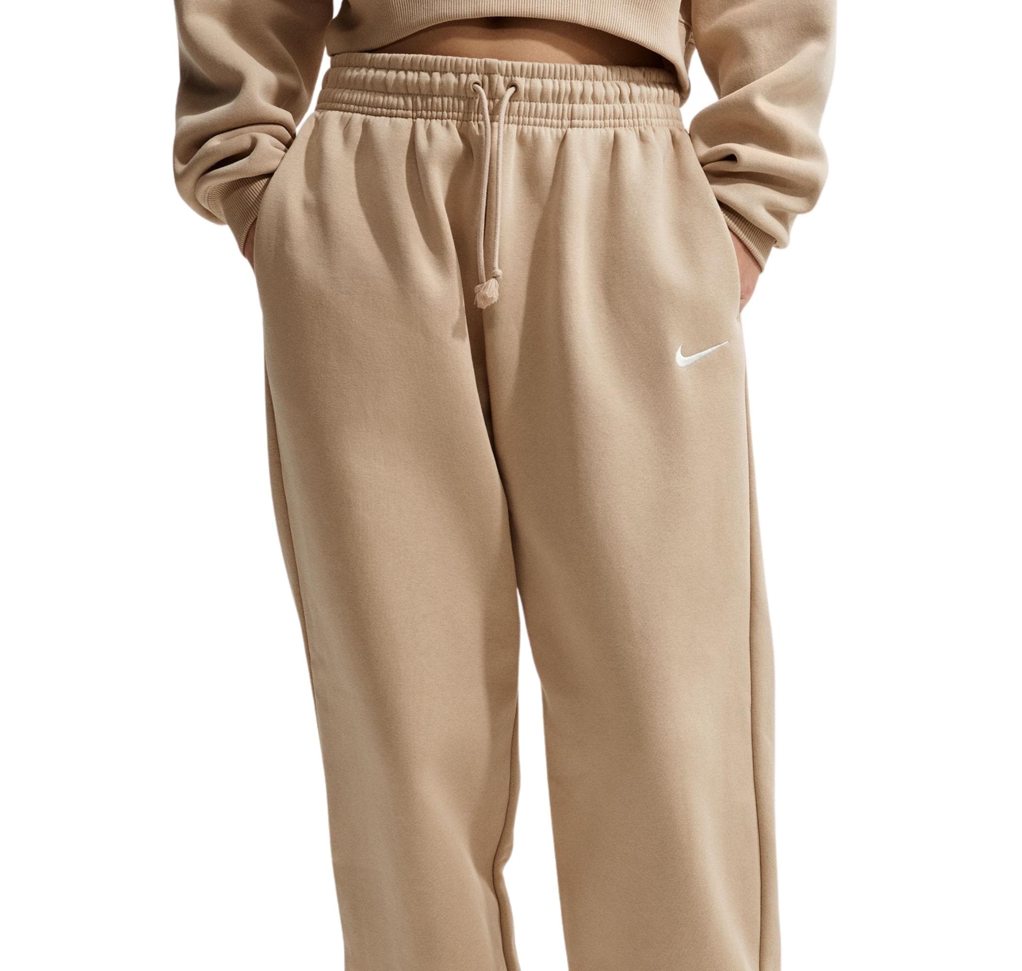 Nike Nike W Nsw Phnx Flc Hr Os Pant 2 Kadın Eşofman Altı Kahve - 4
