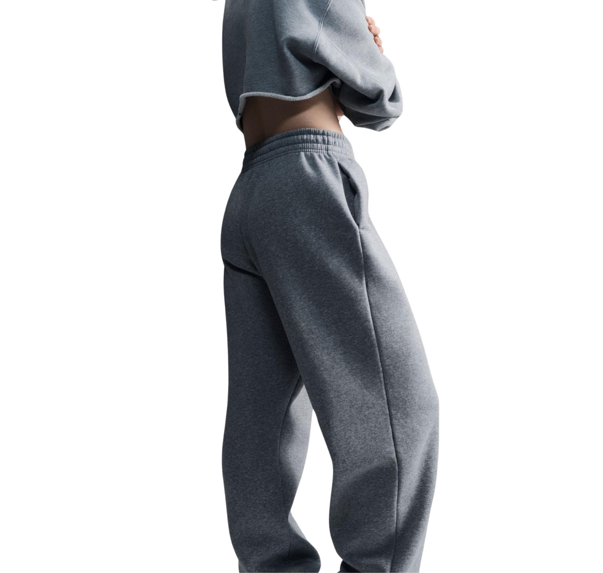 Nike Nike W Nsw Phnx Flc Hr Os Pant 2 Kadın Eşofman Altı Gri - 4