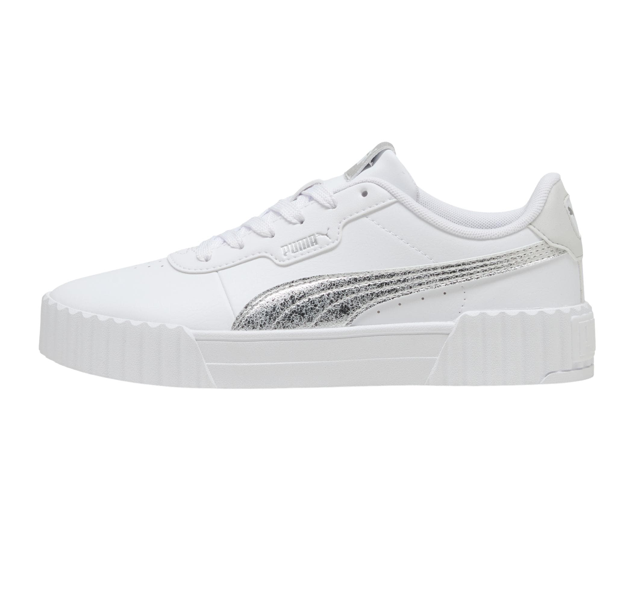 Puma Puma Carina 3.0 Metallic Whisper Kadın Spor Ayakkabı Beyaz