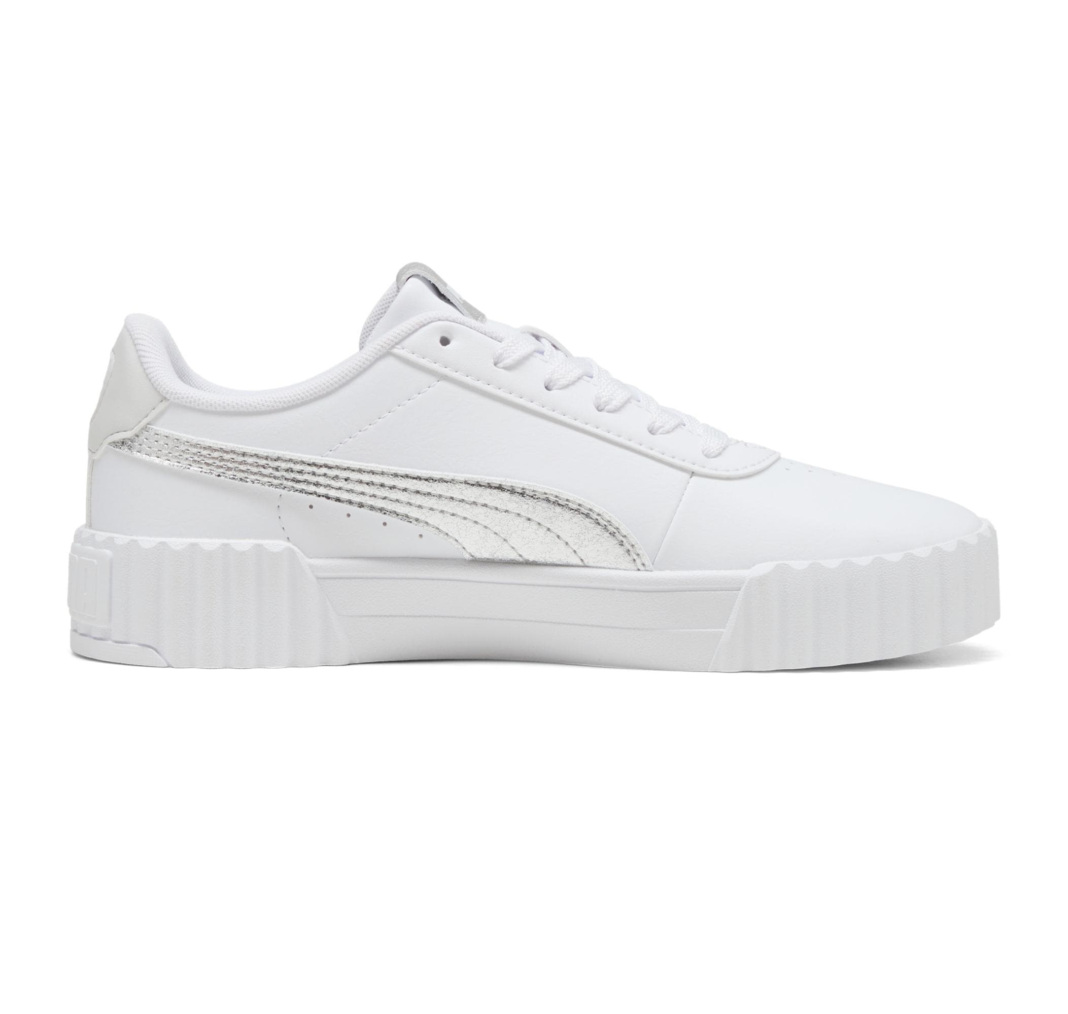 Puma Puma Carina 3.0 Metallic Whisper Kadın Spor Ayakkabı Beyaz - 4