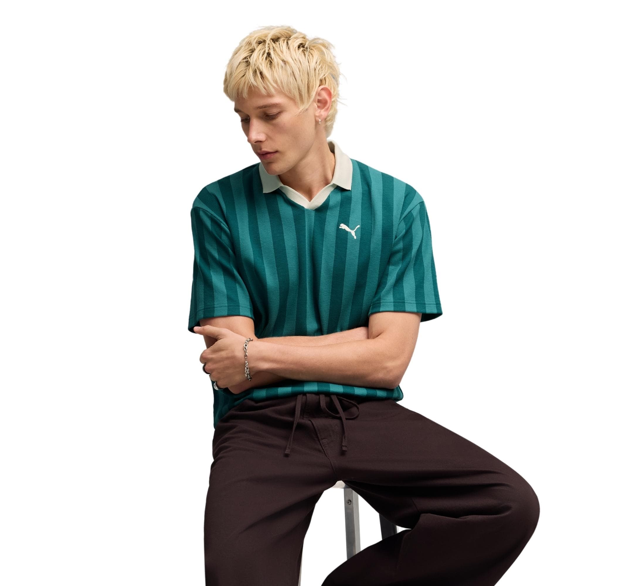 Puma Puma Class Pinnacle Tee Erkek T-Shirt Yeşil - 2