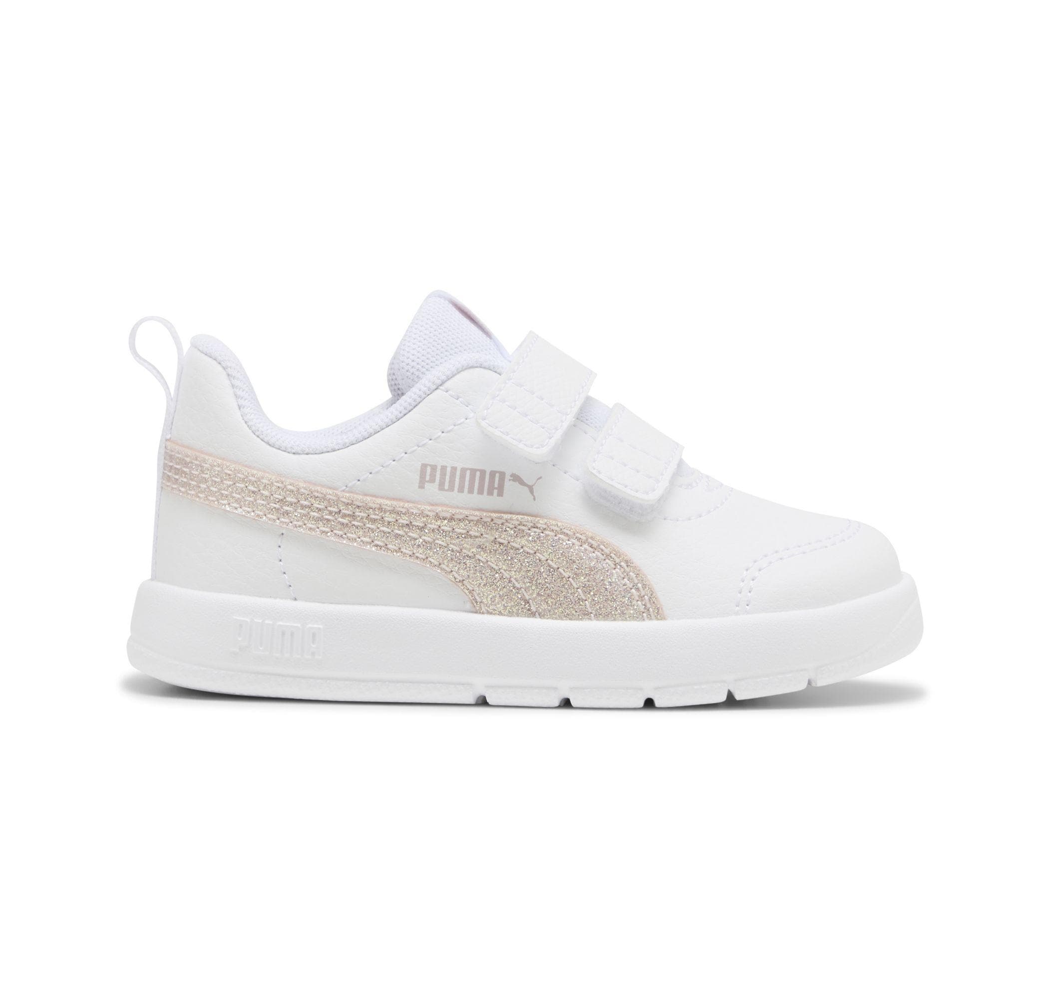Puma Puma Courtflex V3 Glitz V Inf Bebek Spor Ayakkabı Beyaz
