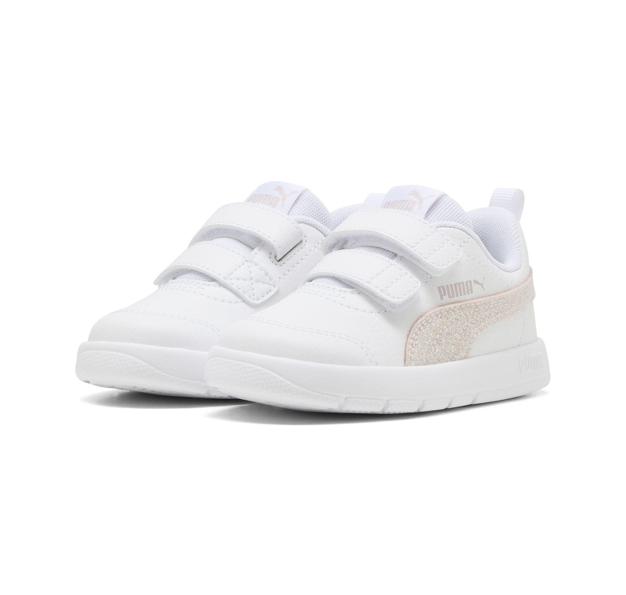 Puma Puma Courtflex V3 Glitz V Inf Bebek Spor Ayakkabı Beyaz - 2