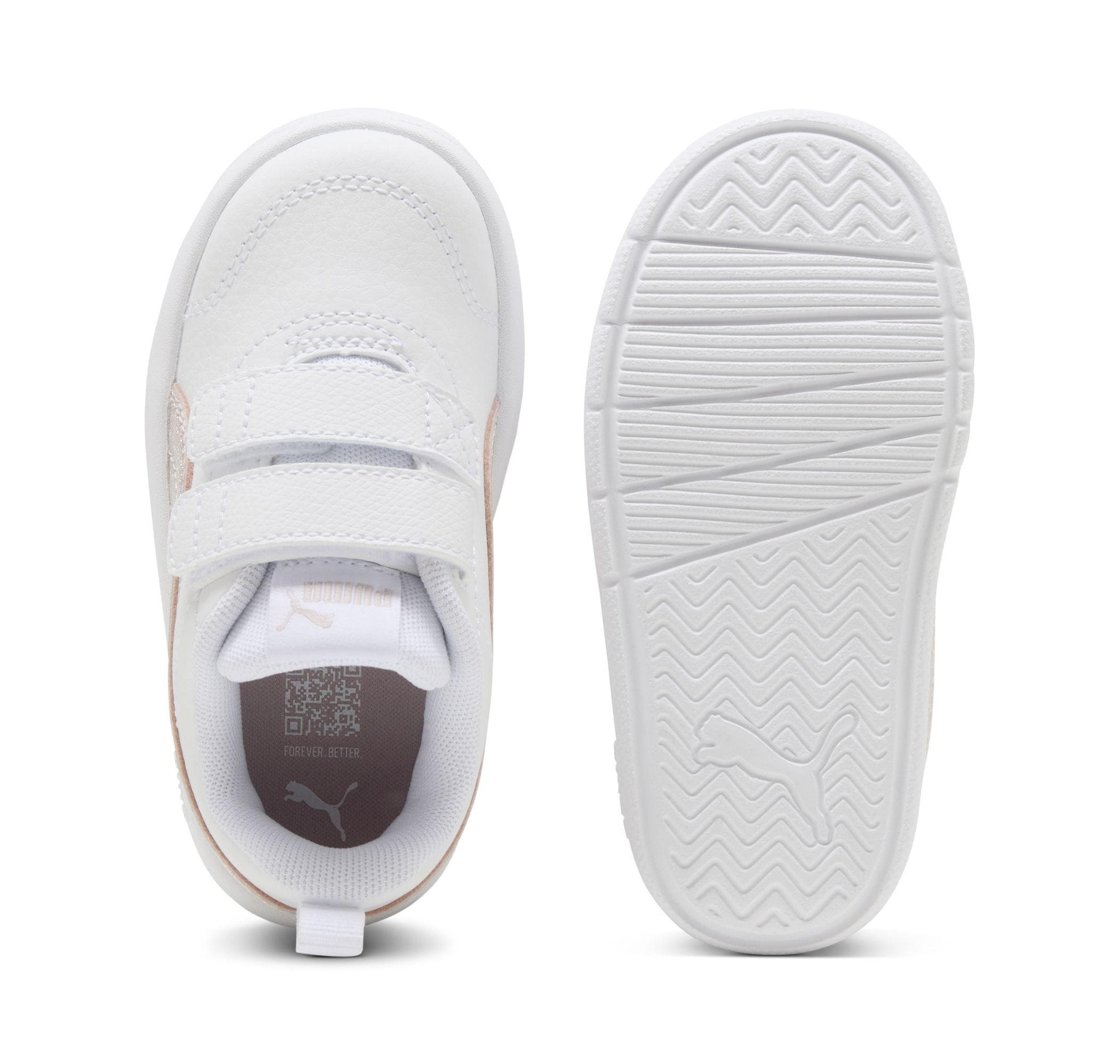 Puma Puma Courtflex V3 Glitz V Inf Bebek Spor Ayakkabı Beyaz - 3