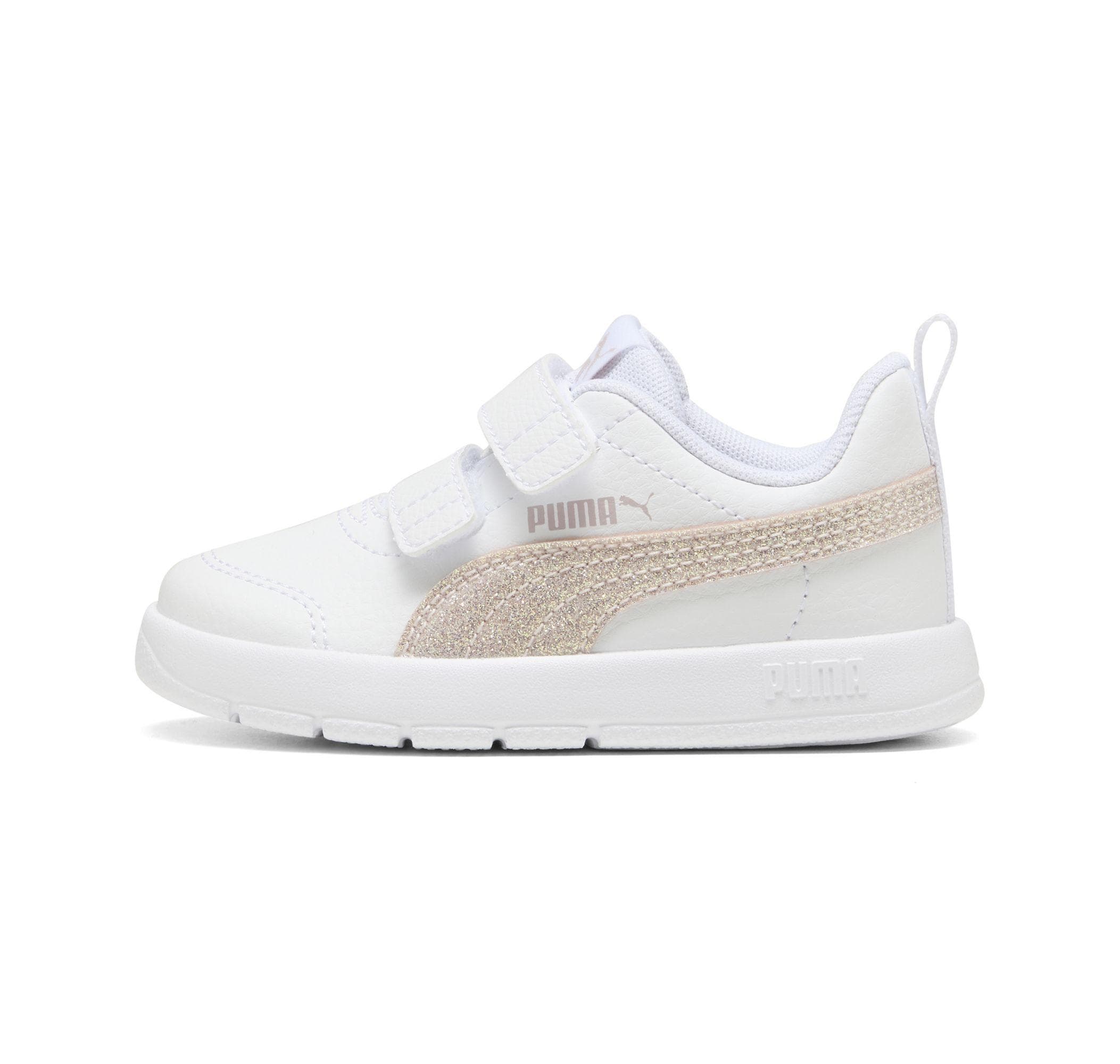 Puma Puma Courtflex V3 Glitz V Inf Bebek Spor Ayakkabı Beyaz - 4