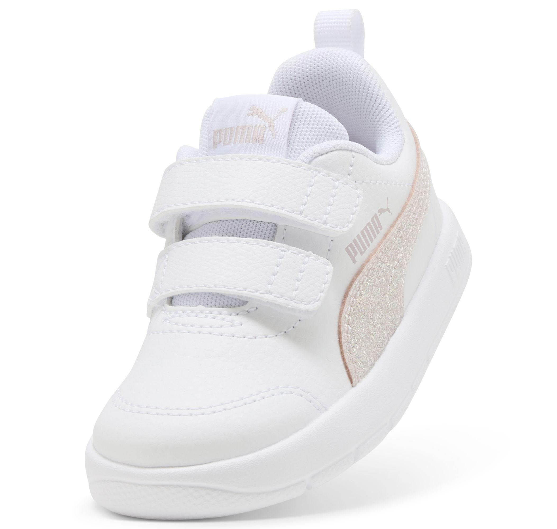 Puma Puma Courtflex V3 Glitz V Inf Bebek Spor Ayakkabı Beyaz - 6