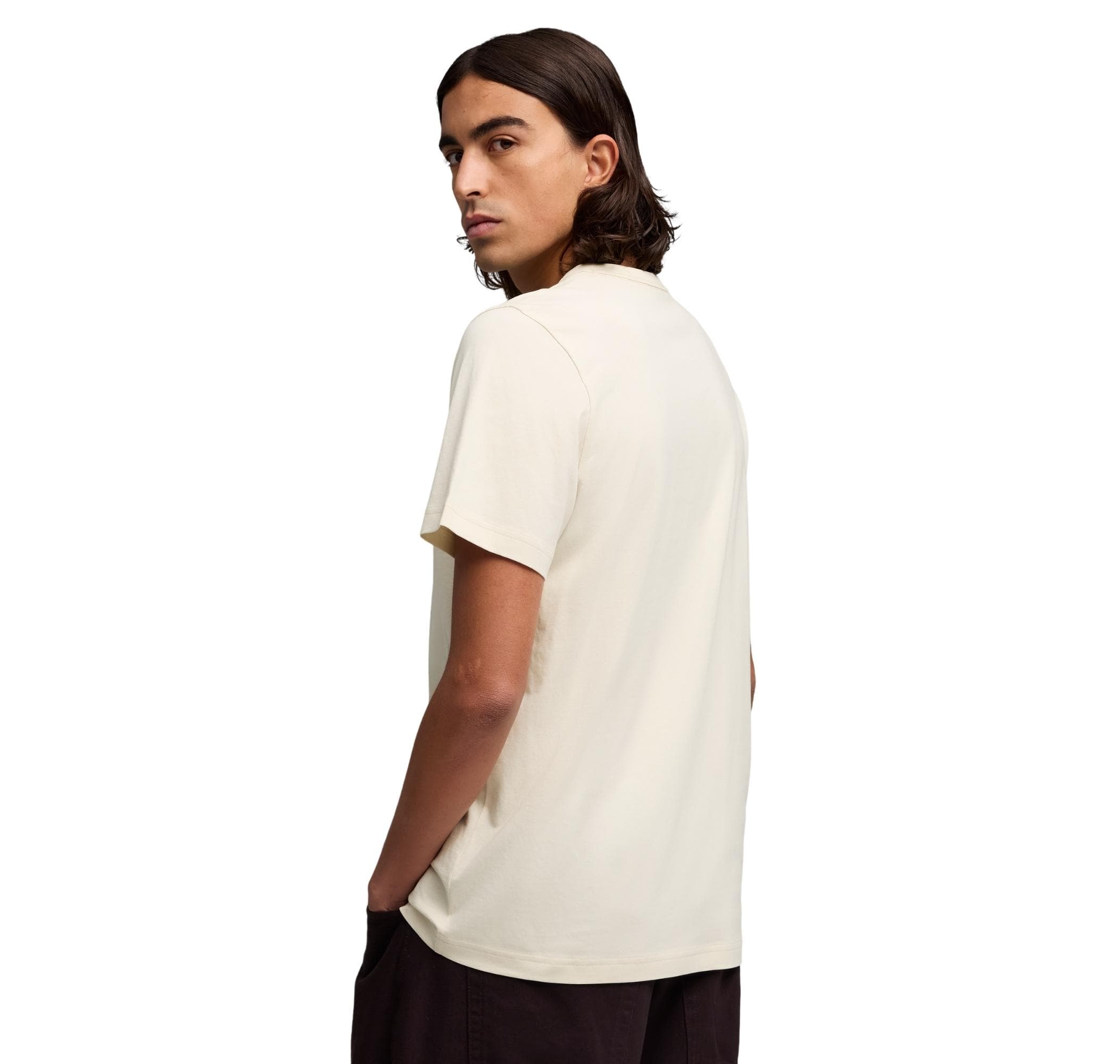 Puma Puma Ess Elevated Tee Tk M Erkek T-Shirt Krem - 4