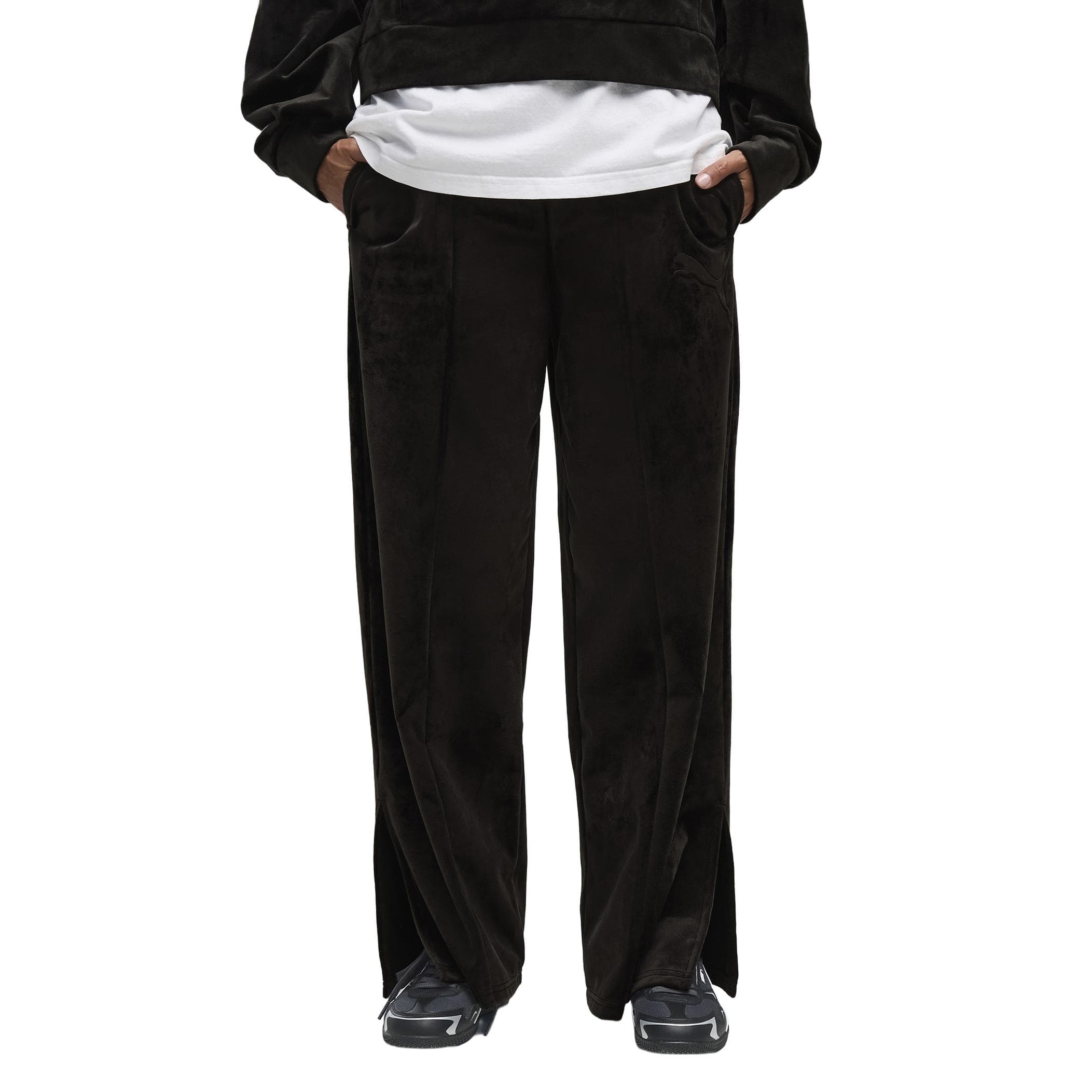 Puma Puma Ess Elevated Velour Pants Kadın Eşofman Altı Siyah