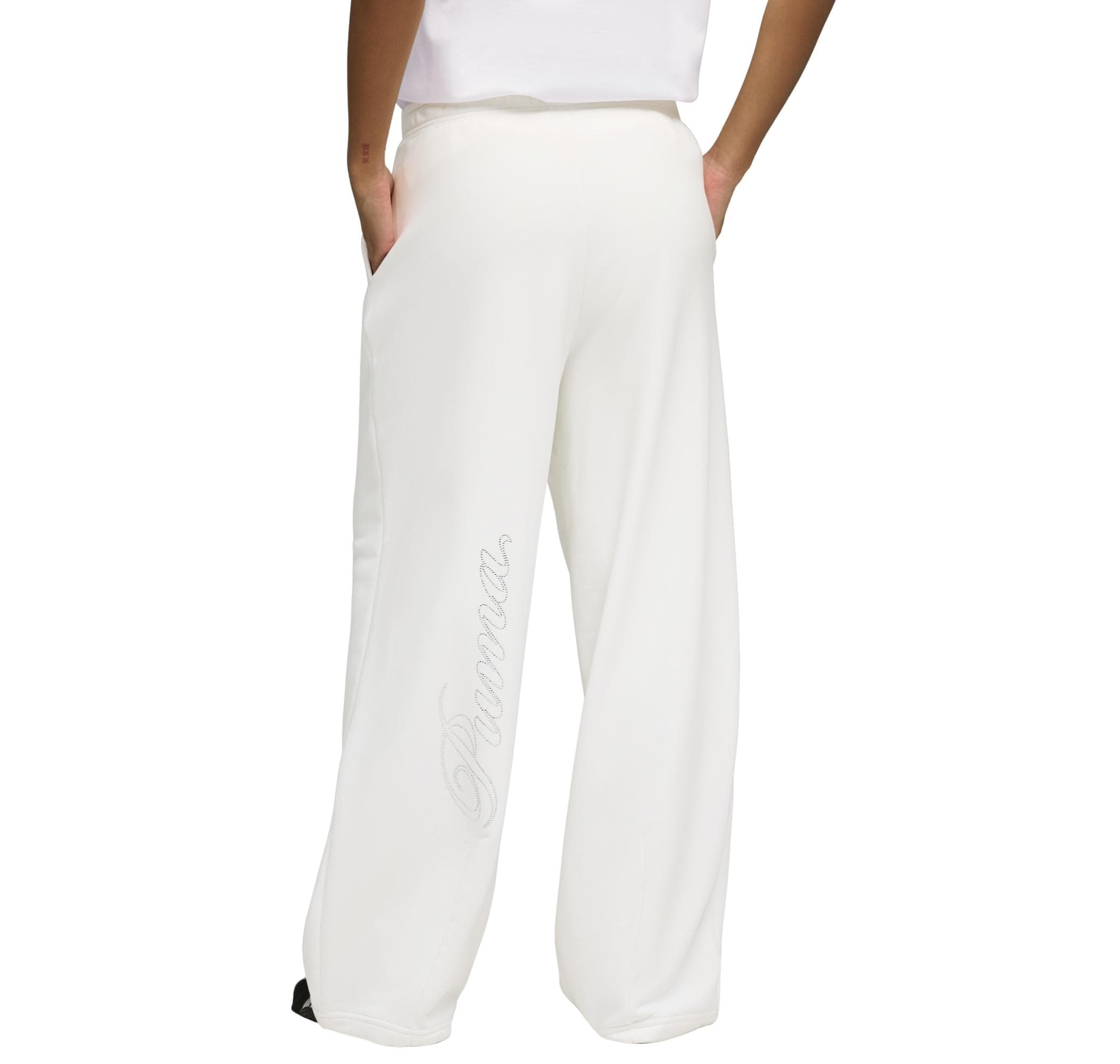 Puma Puma Ess Graphıc Bedazzled Pants Kadın Eşofman Altı Beyaz - 3