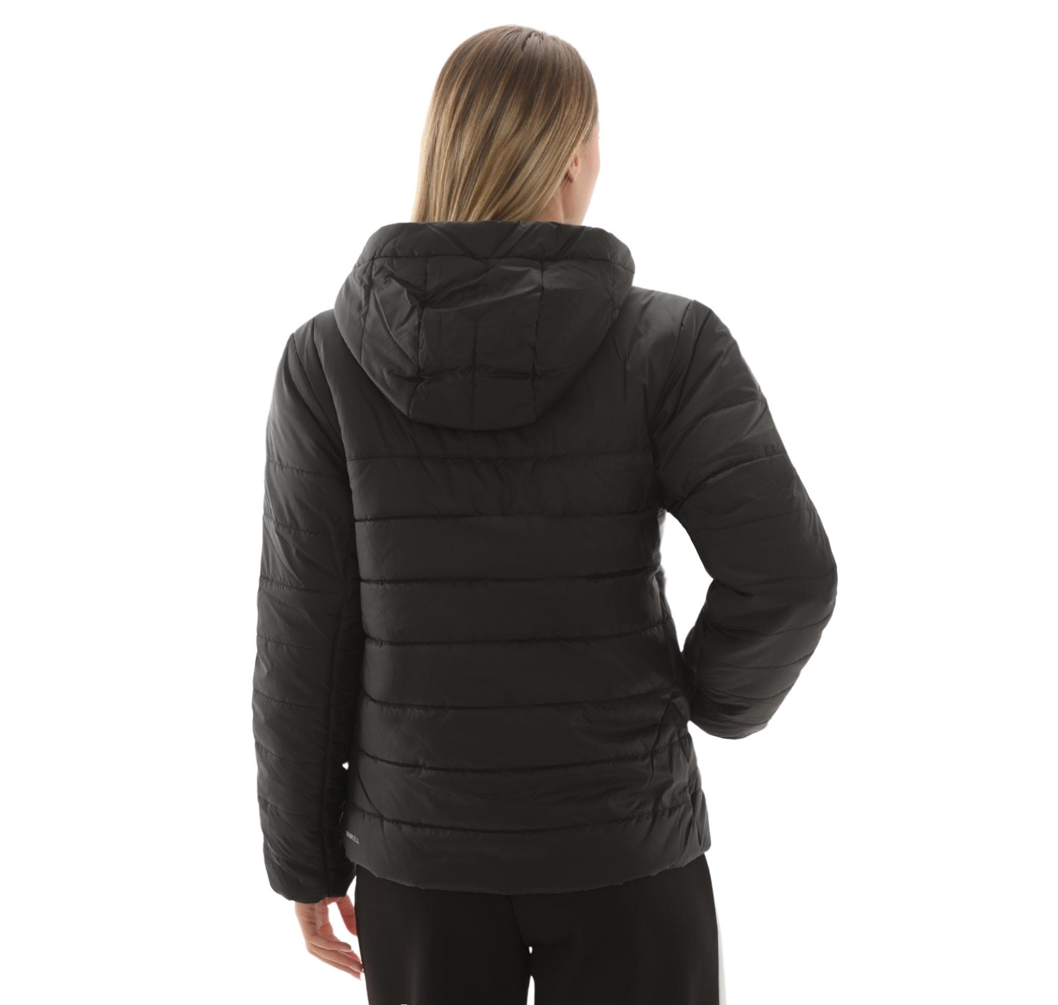 Puma Puma Ess Hooded Padded Jacket Kadın Mont Siyah - 4