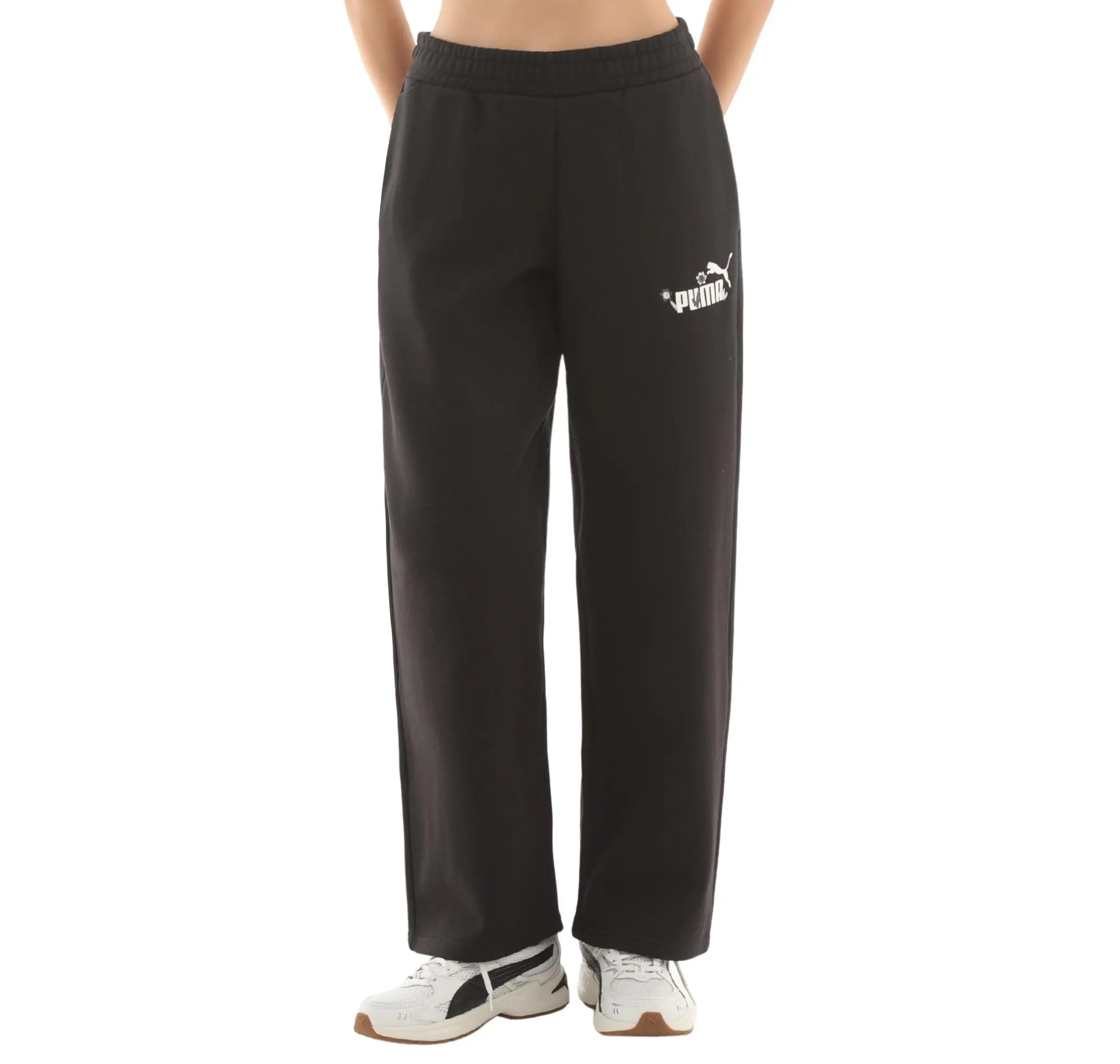 Puma Puma Ess Nature 2.0 Logo Pants Kadın Eşofman Altı Siyah