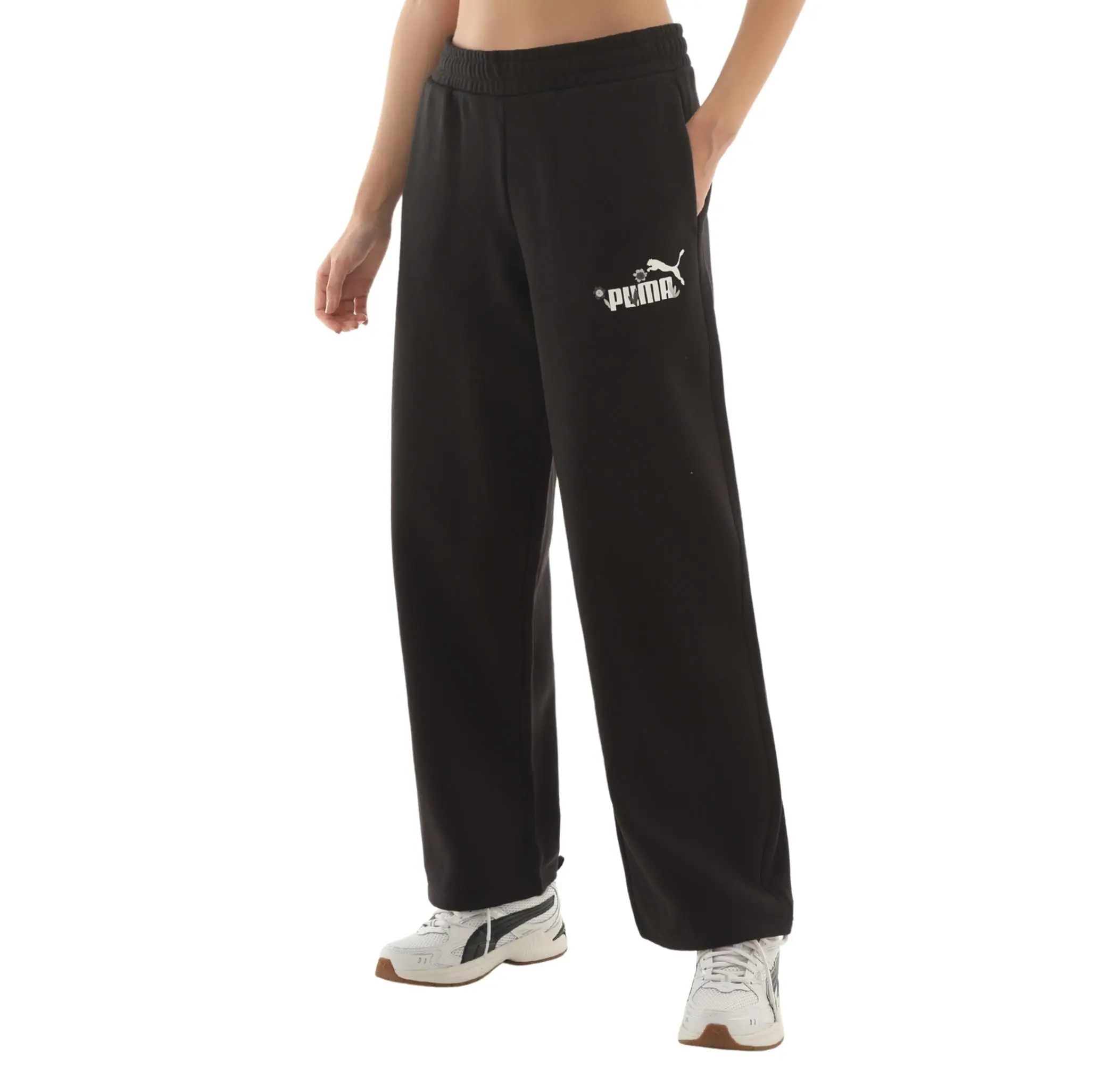 Puma Puma Ess Nature 2.0 Logo Pants Kadın Eşofman Altı Siyah - 2