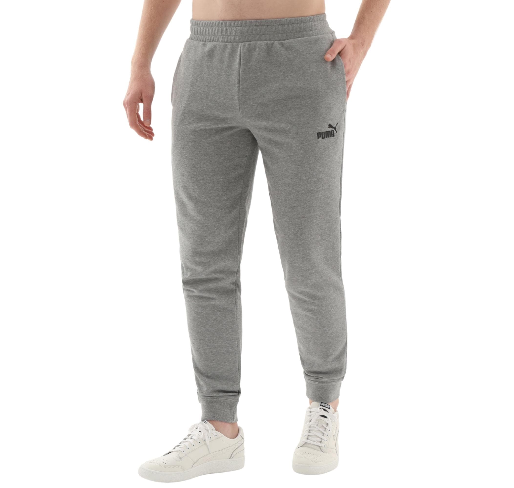 Puma Puma Ess No. 1 Logo Sweatpants Erkek Eşofman Altı Gri - 2