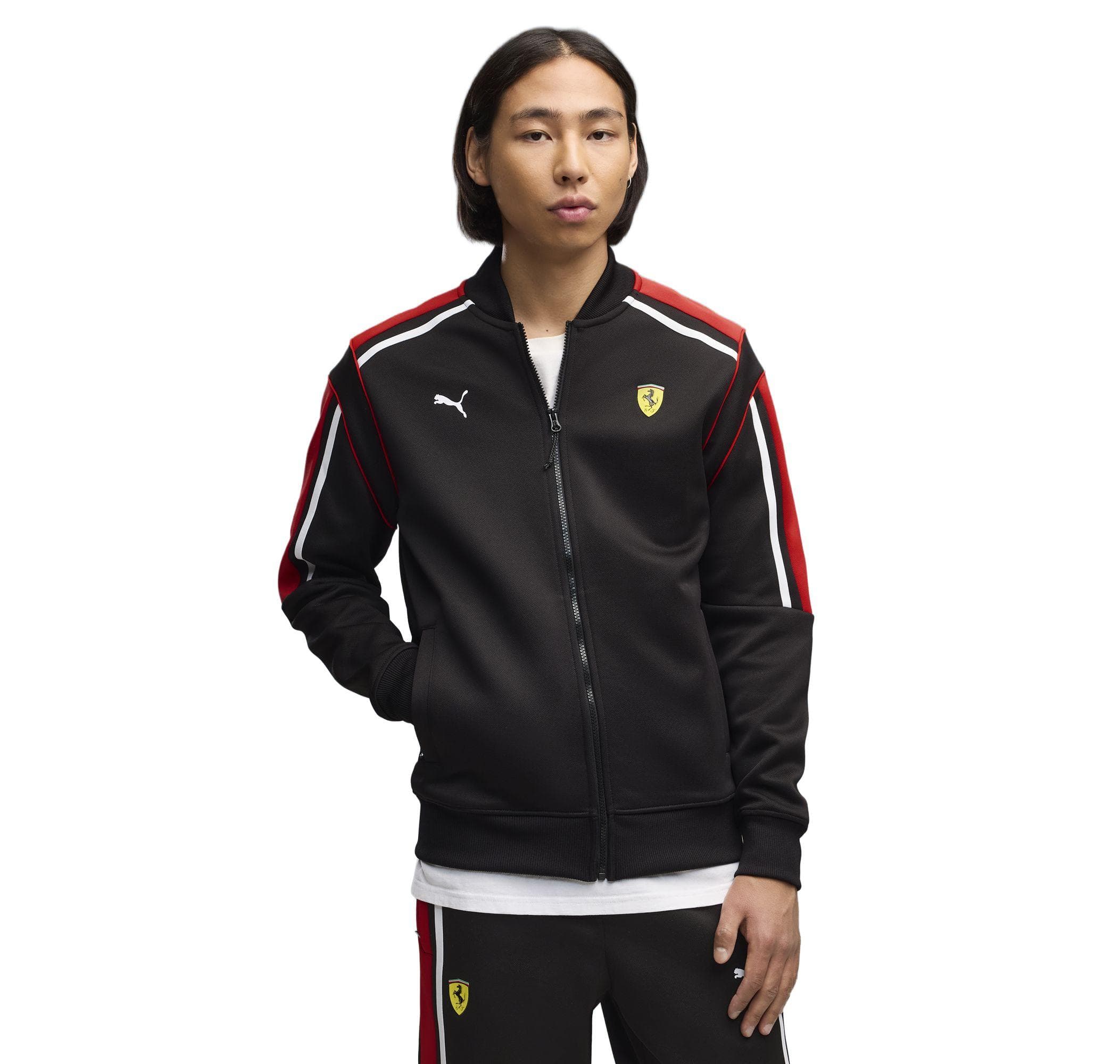 Puma Puma Ferrari Mt7 Track Jkt Erkek Ceket Siyah