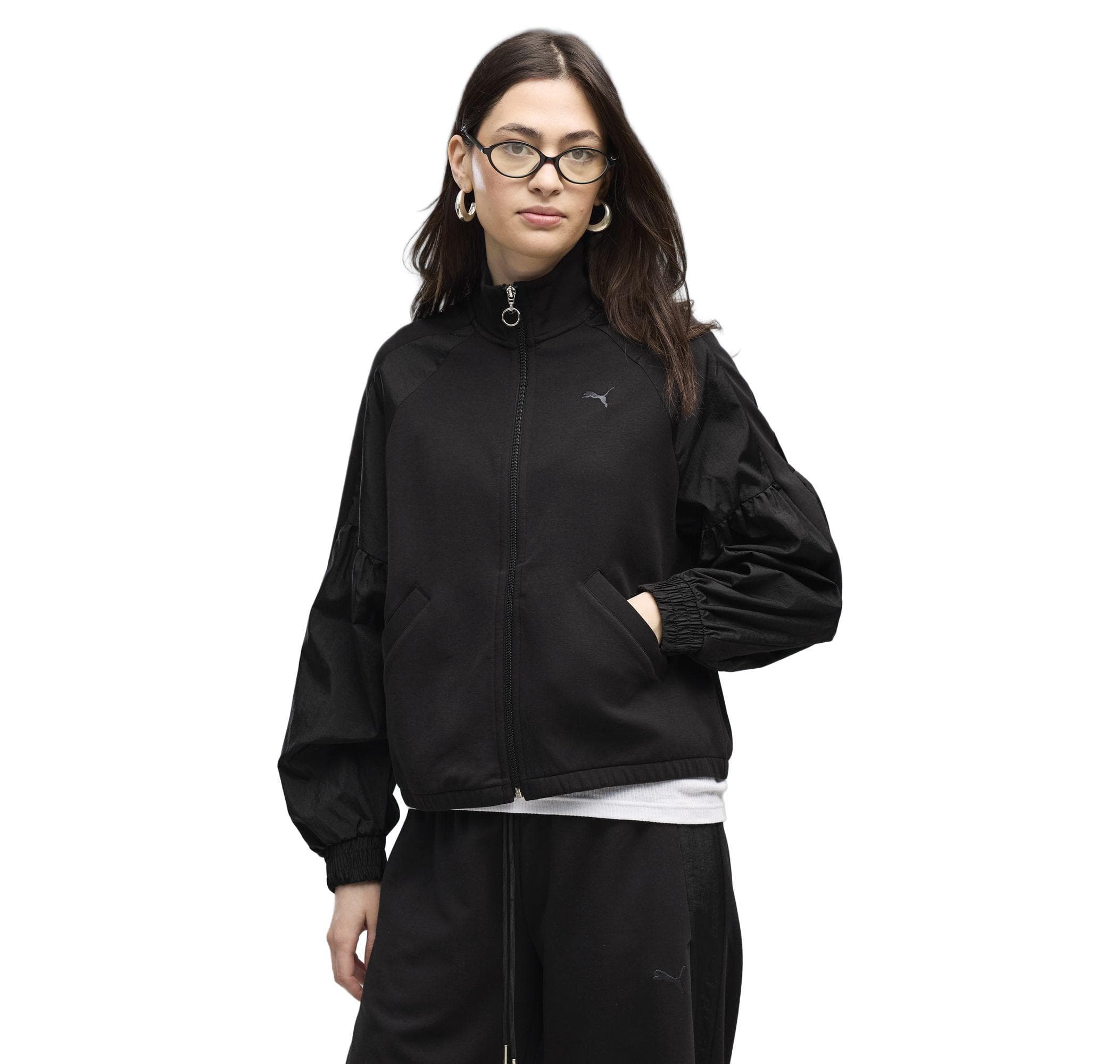 Puma Puma Her Full-Zip Relaxed Jacket Kadın Ceket Siyah