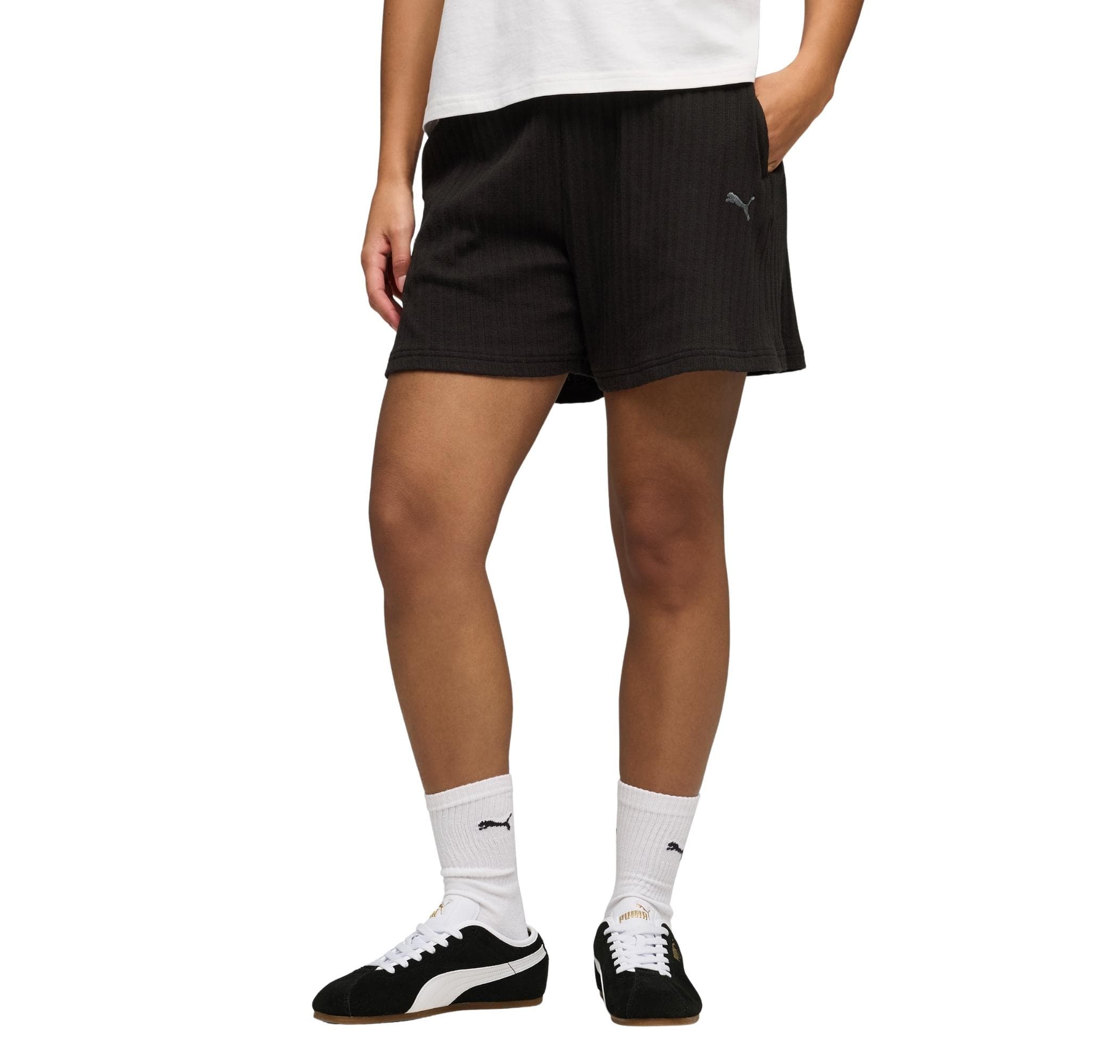 Puma Puma Her High-Waist Shorts Kadın Şort Ve Kapri Siyah - 2
