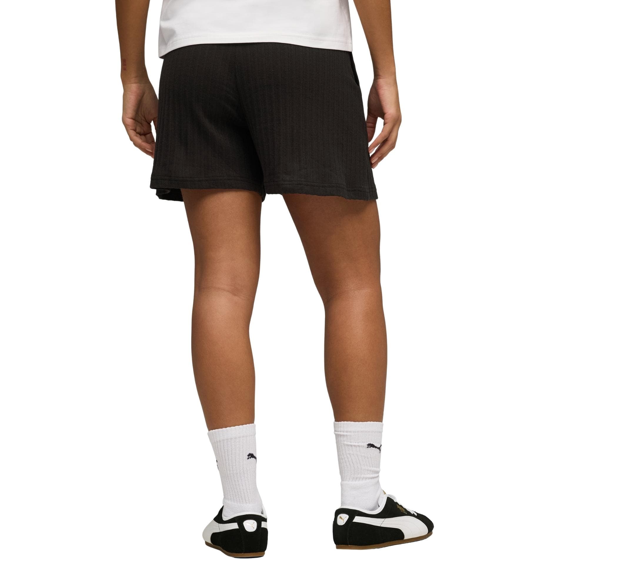 Puma Puma Her High-Waist Shorts Kadın Şort Ve Kapri Siyah - 3