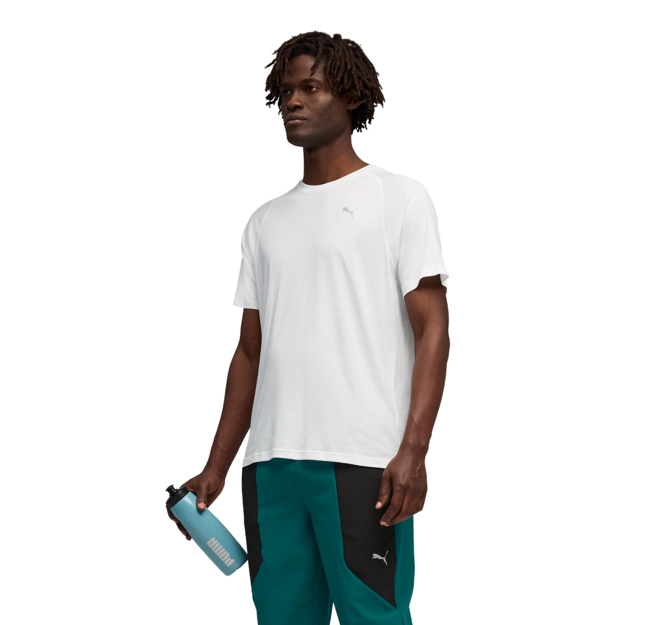 Puma Puma M Pwrtraın Trıblend Tee Erkek T-Shirt Beyaz - 2