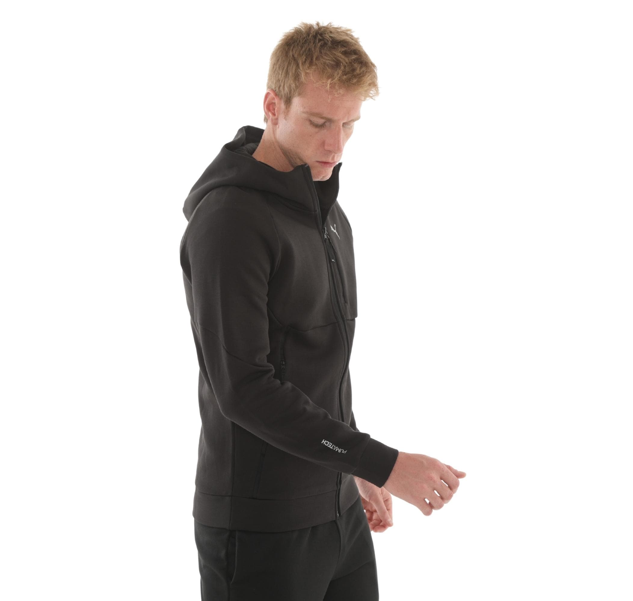Puma Puma Pumatech Full-Zip Hoodie Erkek Ceket Siyah - 3