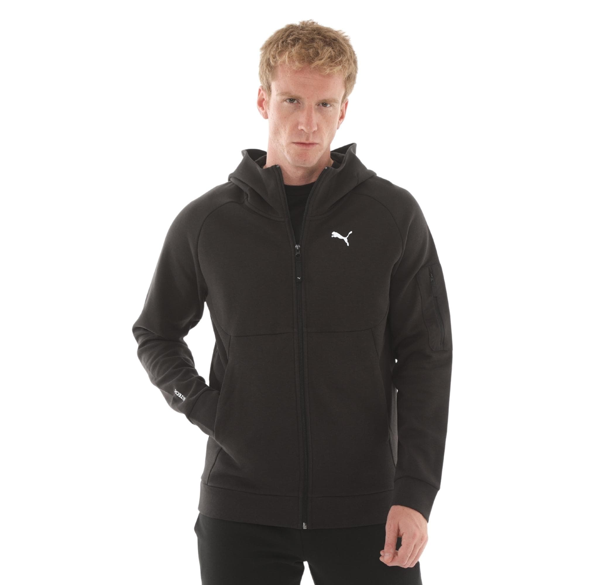 Puma Puma Pumatech Fz Hoodie Erkek Ceket Siyah