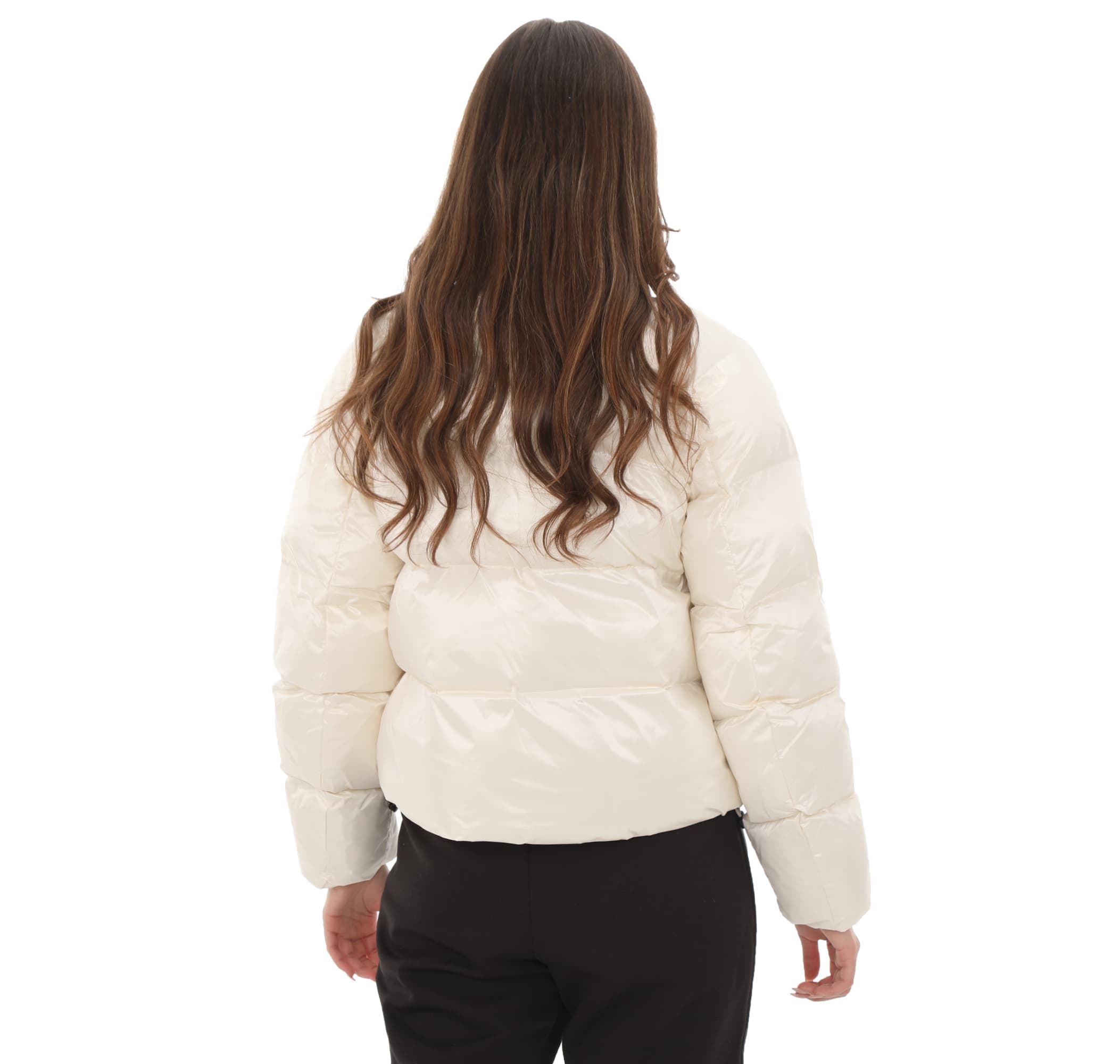 Puma Puma Shiny Puffer Jacket Kadın Mont Beyaz - 4