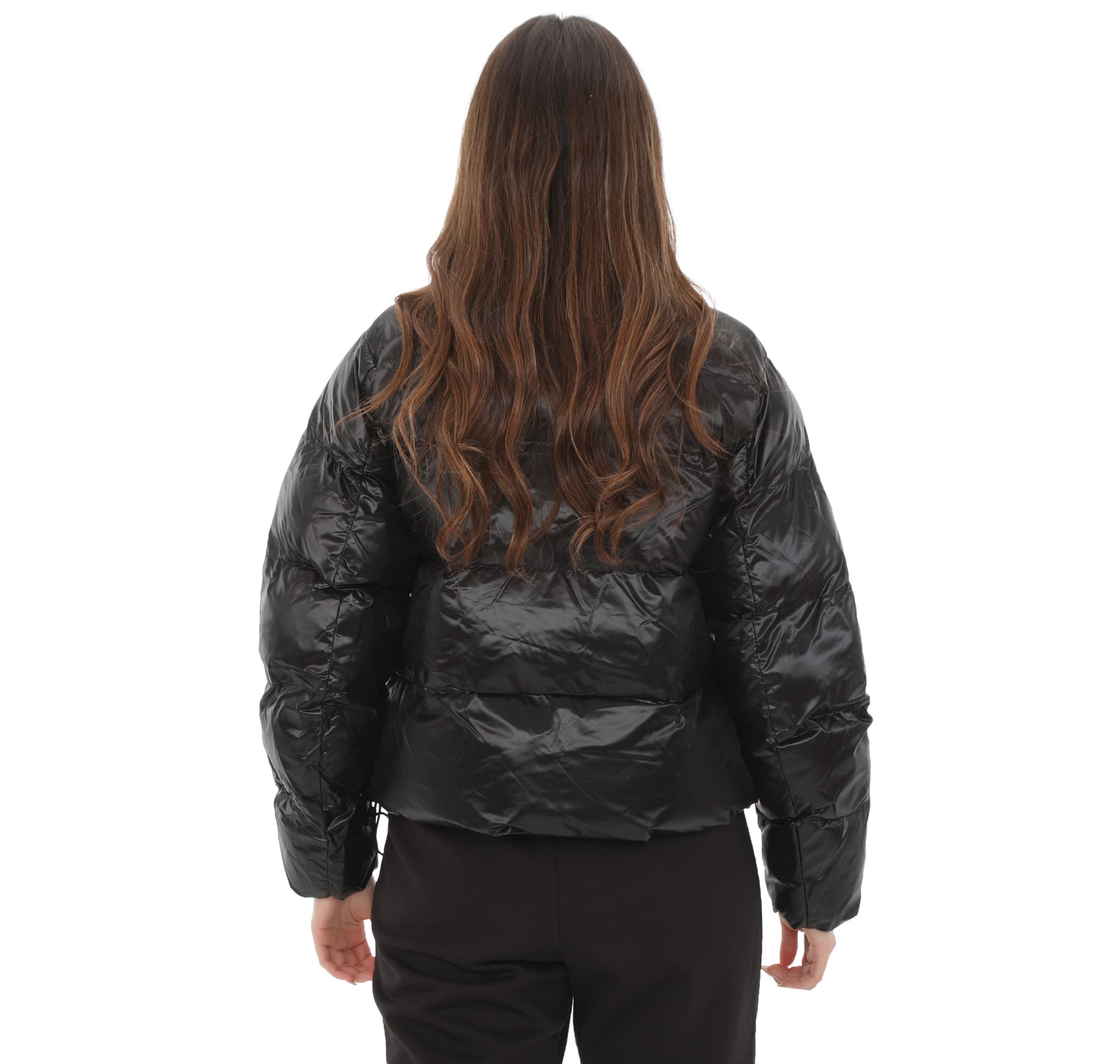 Puma Puma Shiny Puffer Jacket Kadın Mont Siyah - 4