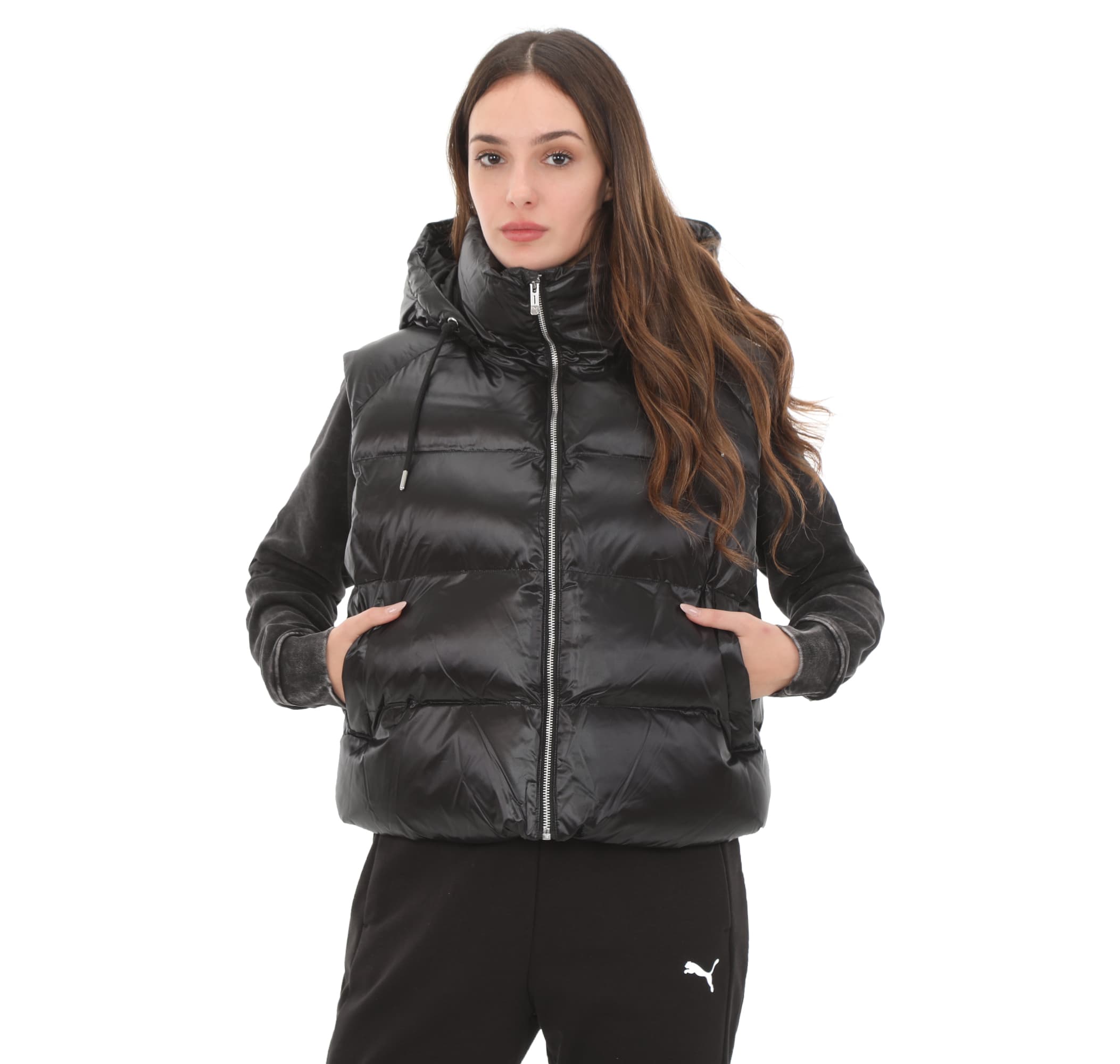 Puma Puma Shiny Puffer Vest Kadın Yelek Siyah