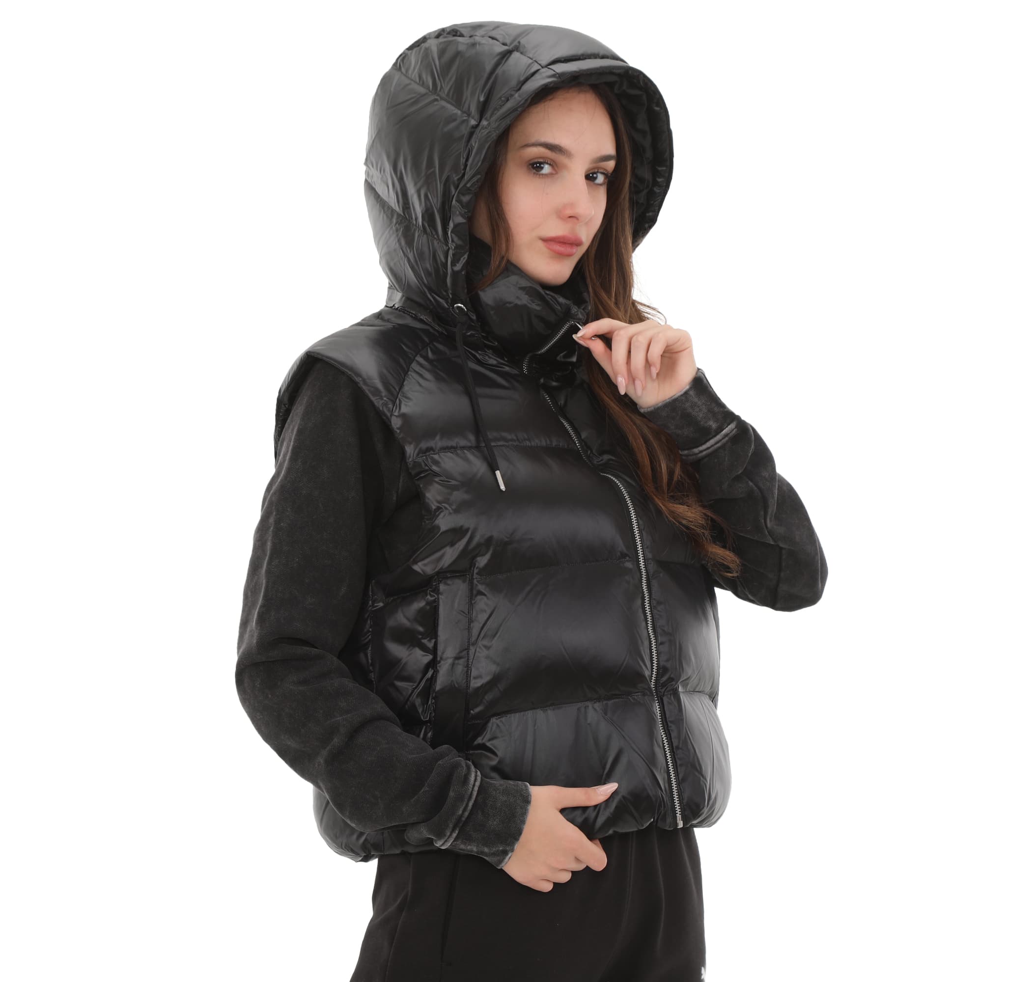 Puma Puma Shiny Puffer Vest Kadın Yelek Siyah - 3