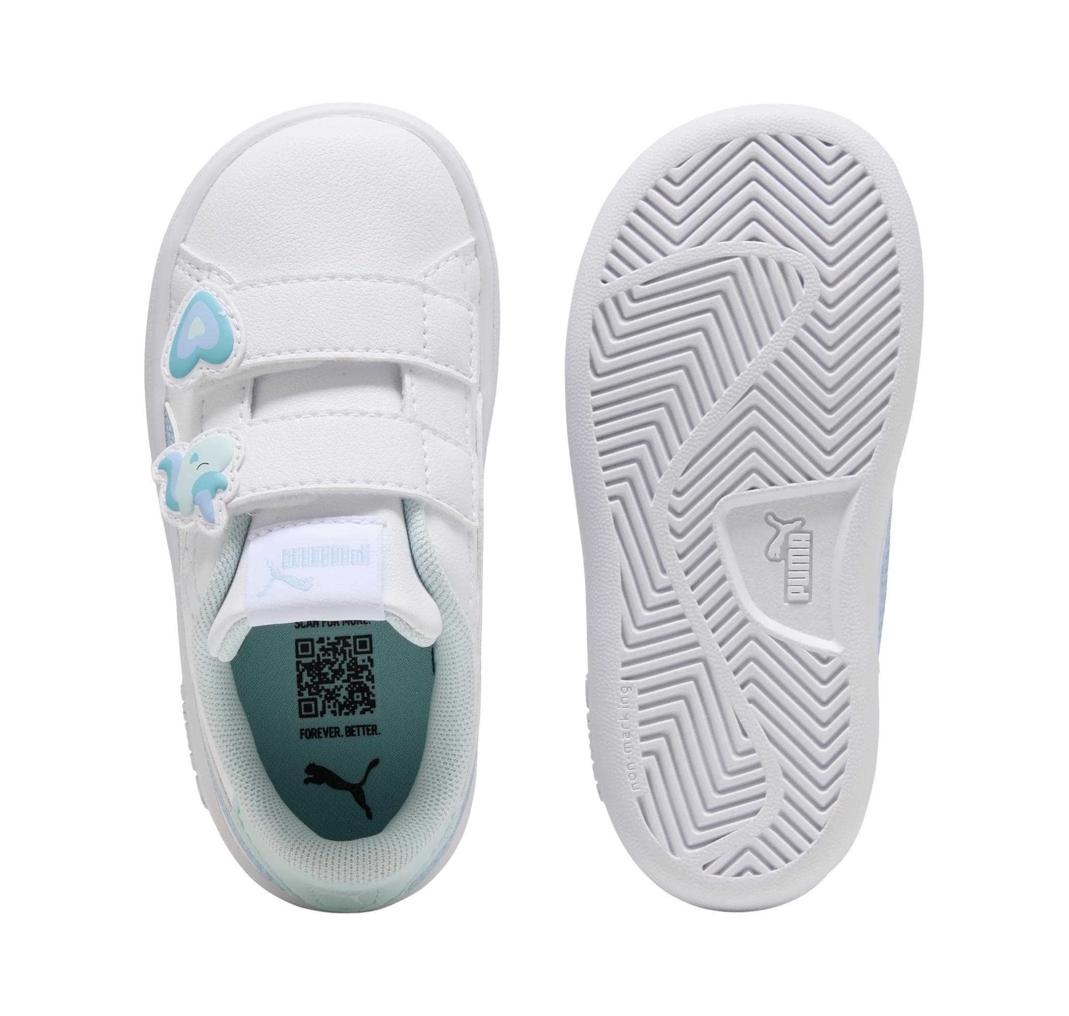 Puma Puma Smash 3.0 Badges V Inf Bebek Spor Ayakkabı Beyaz - 6