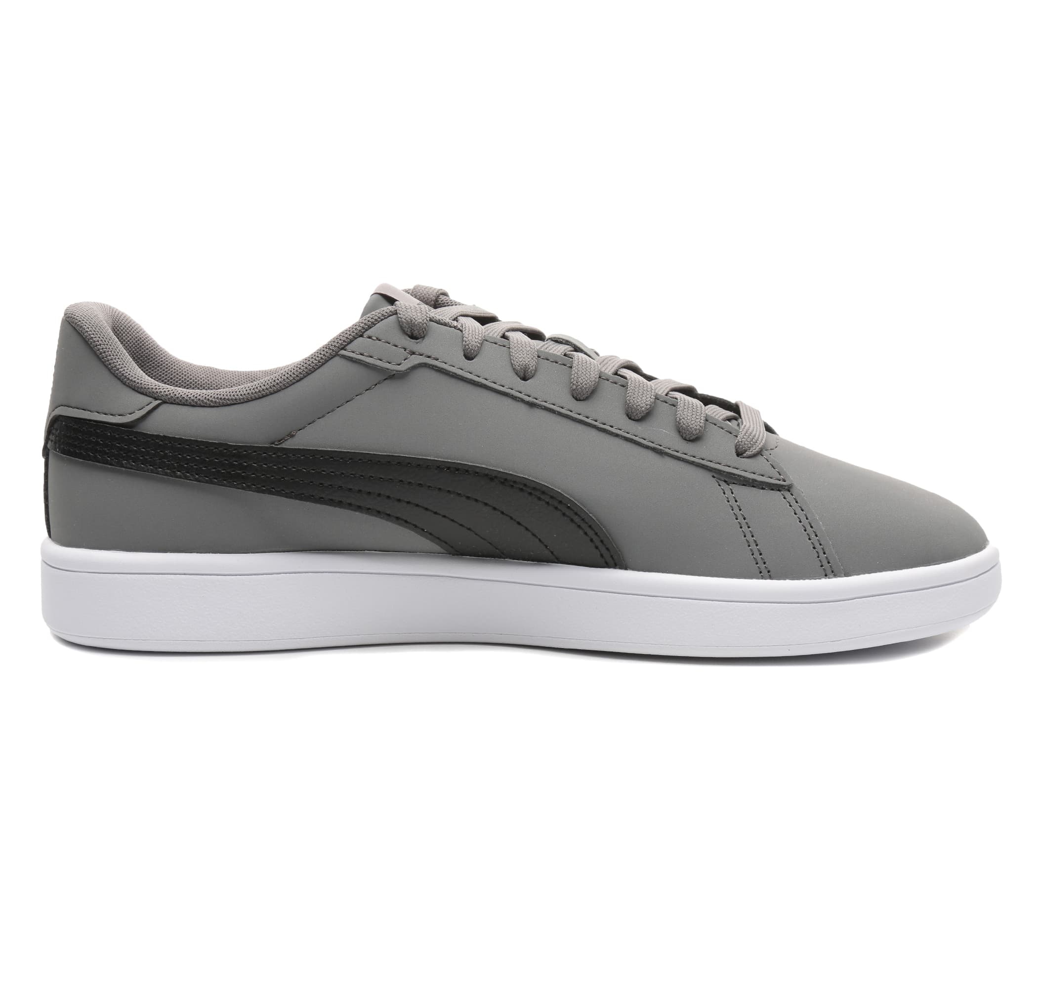 Puma Puma Smash 3.0 Buck Erkek Spor Ayakkabı Gri - 4