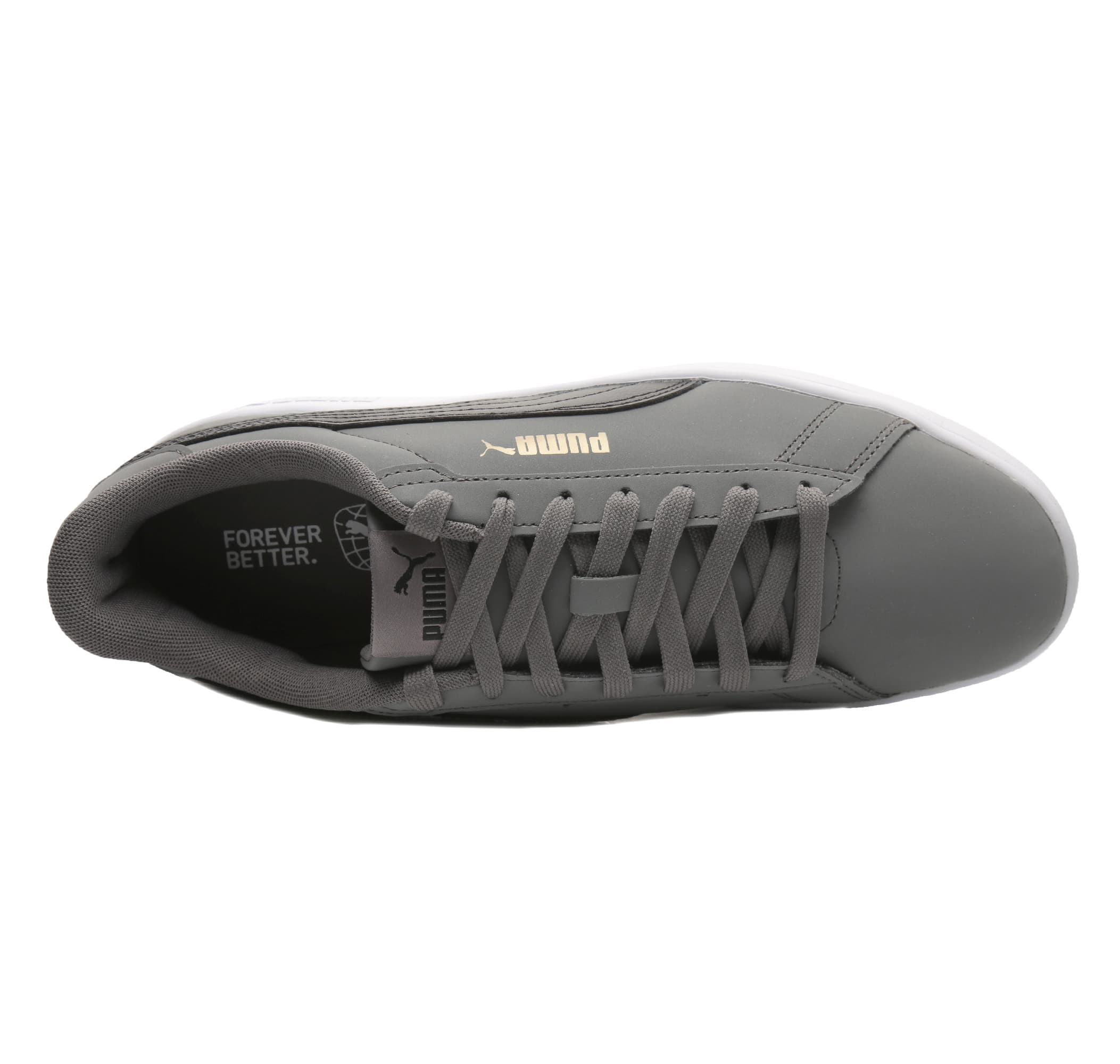 Puma Puma Smash 3.0 Buck Erkek Spor Ayakkabı Gri - 5