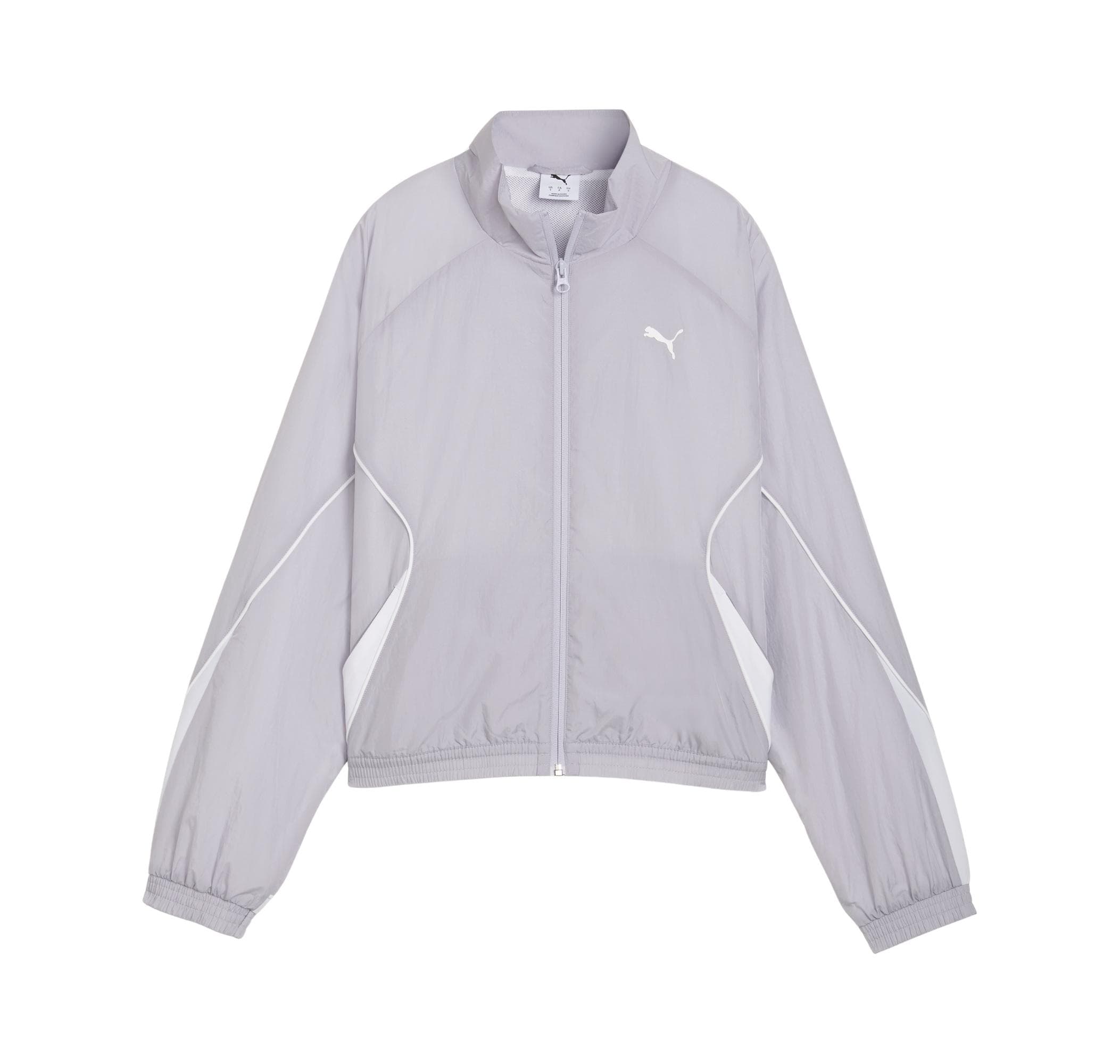 Puma Puma Sport Relaxed Woven Ful Kadın Ceket Gri - 5
