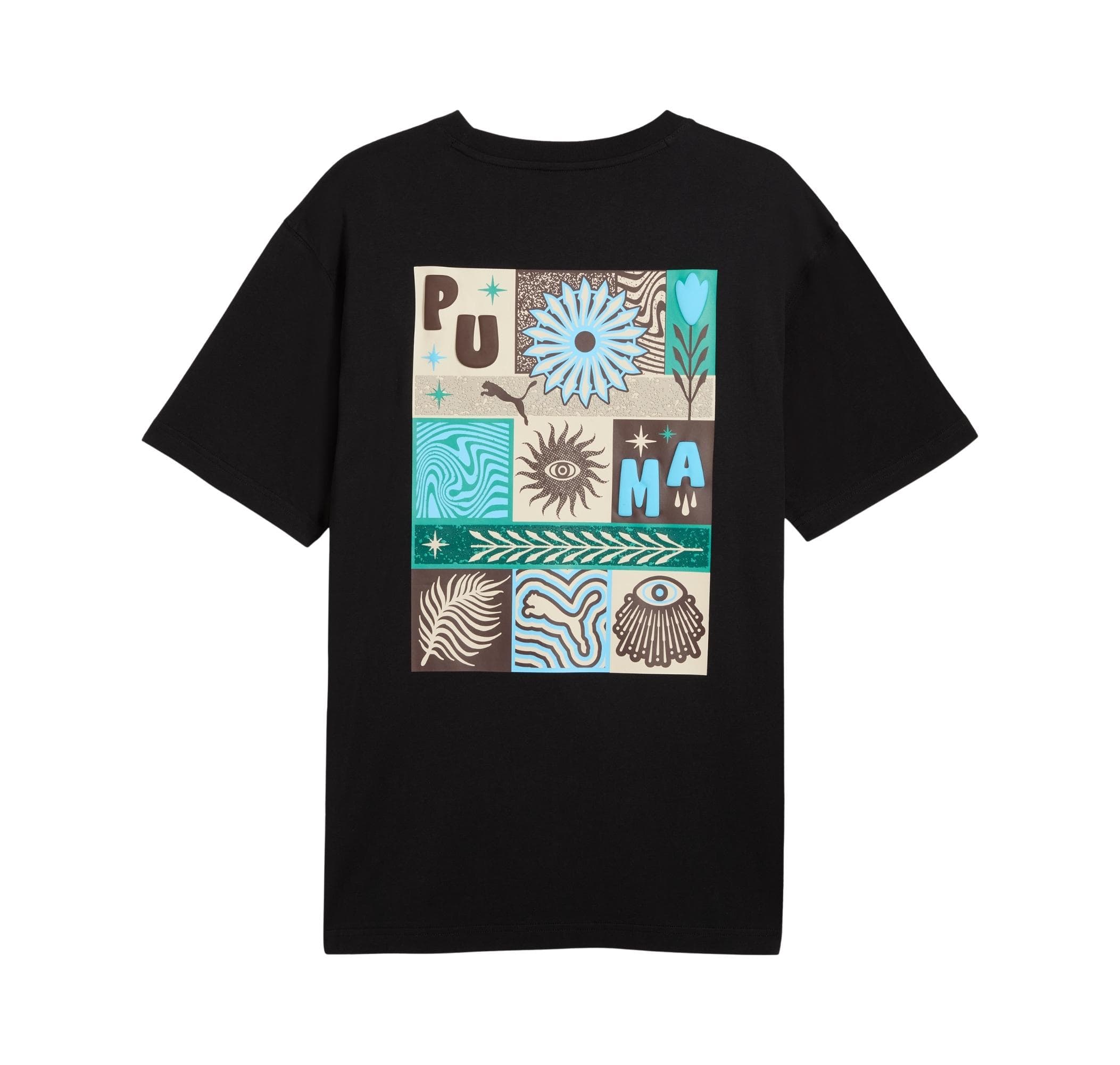 Puma Puma Sunset Drıve Relaxed Tee Erkek T-Shirt Siyah - 5