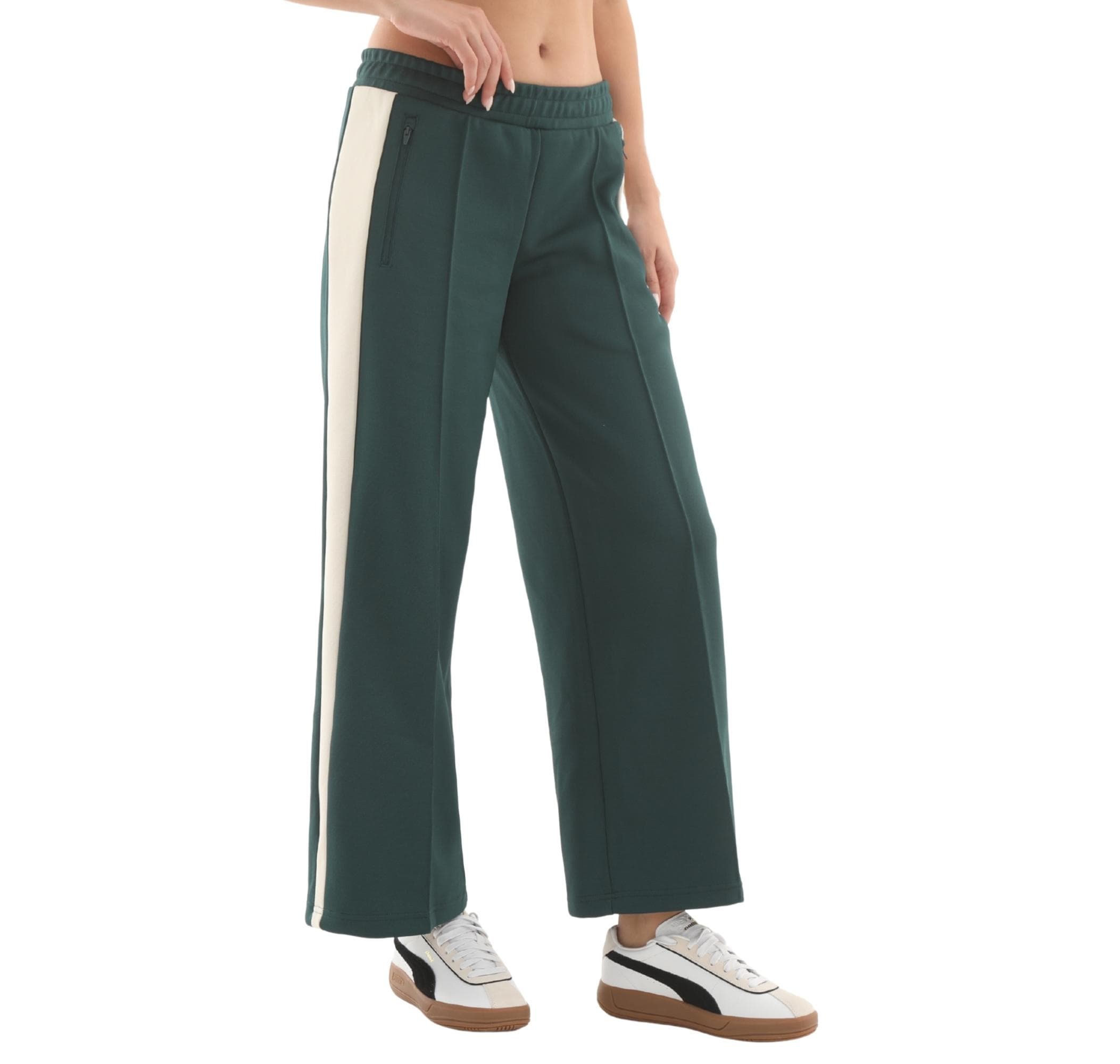 Puma Puma T7 Low Rise Track Pants Kadın Eşofman Altı Yeşil - 2