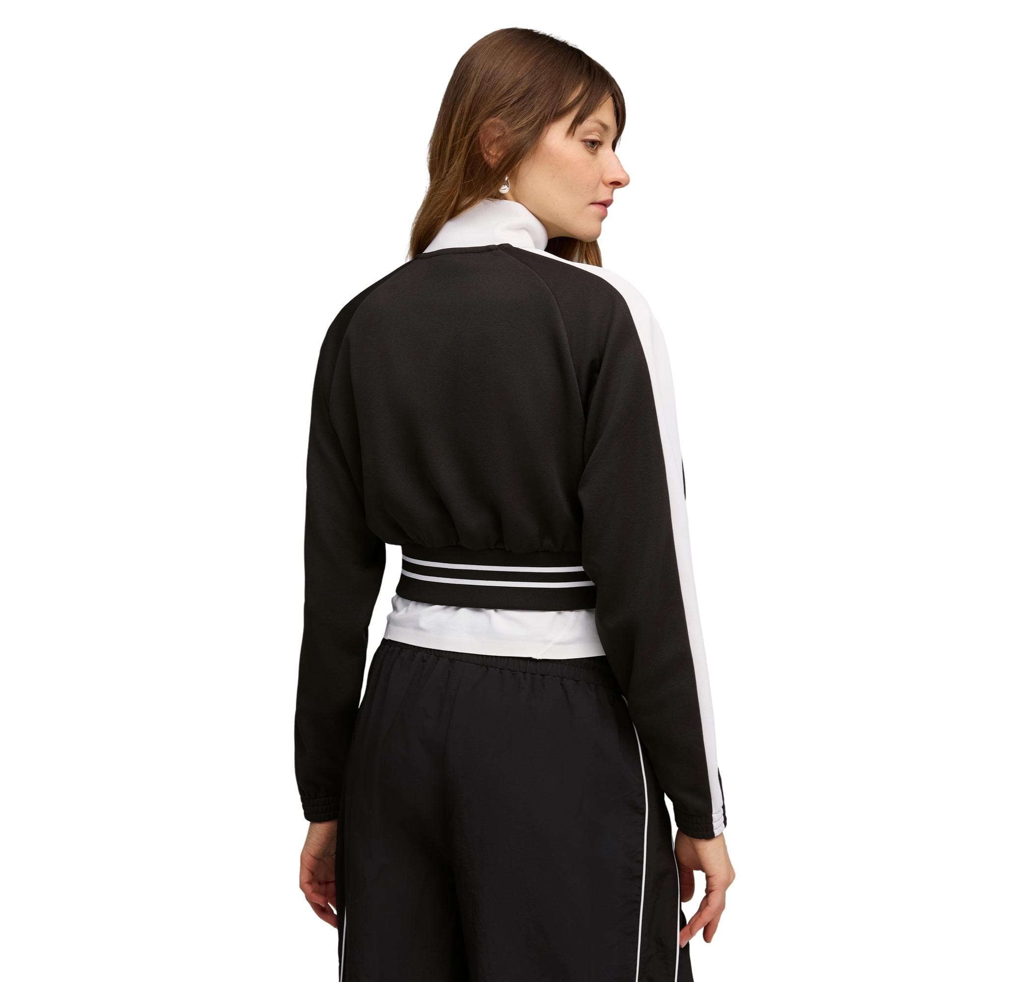 Puma Puma T7 Pique Cropped Jacket Kadın Ceket Siyah - 3