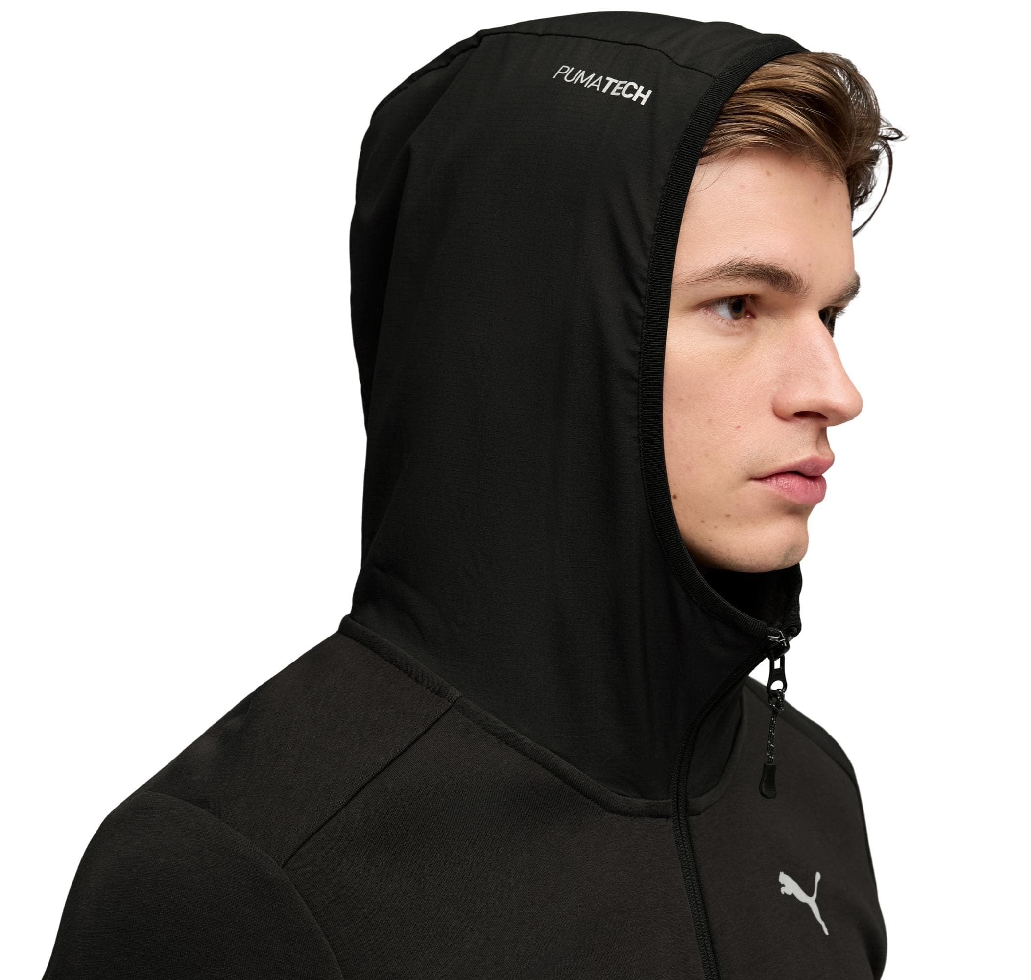 Puma Puma Tech Full-Zıp Hoodie Erkek Ceket Siyah - 4