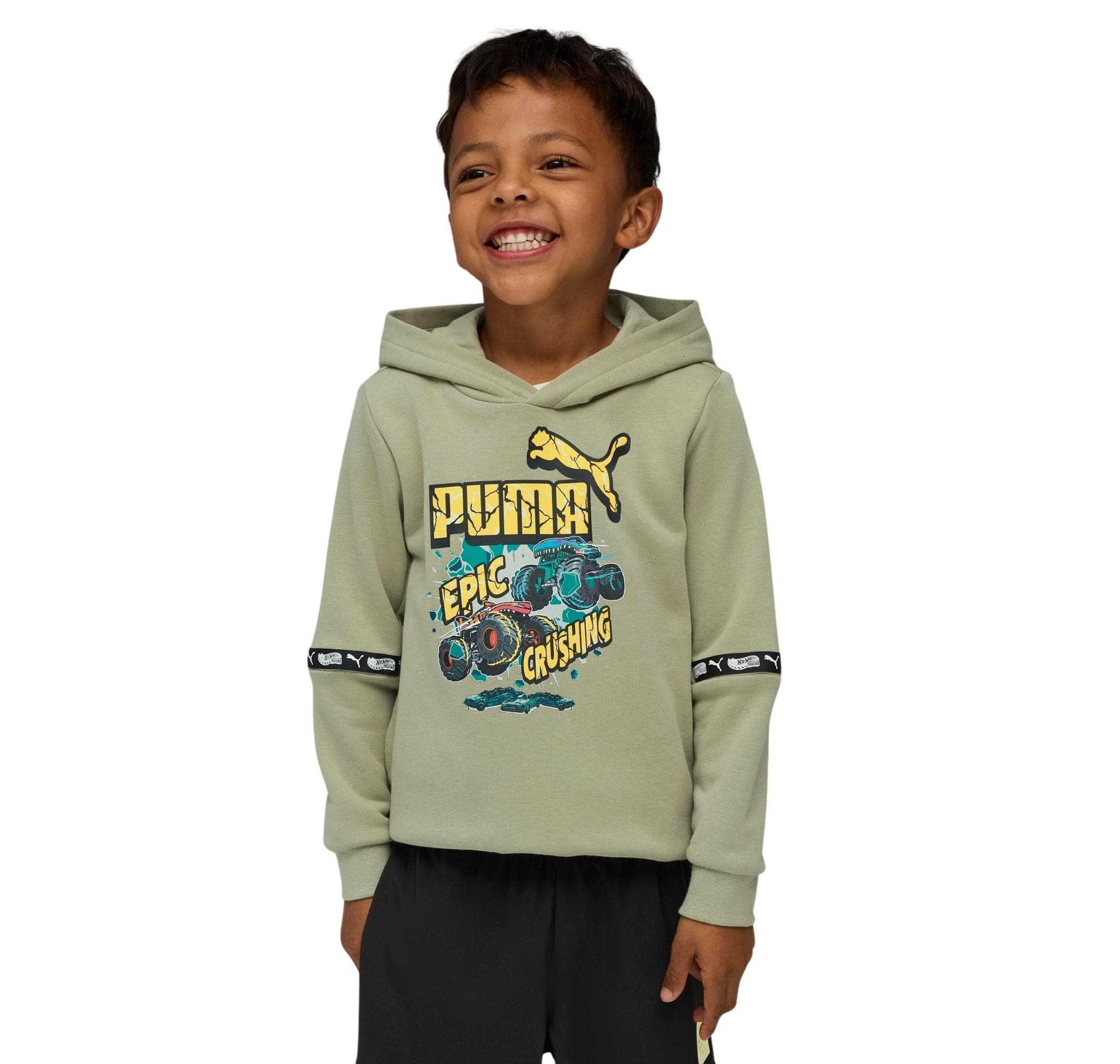 Puma Puma X Hot Wheels Hoodie Çocuk Sweatshirt Yeşil - 3