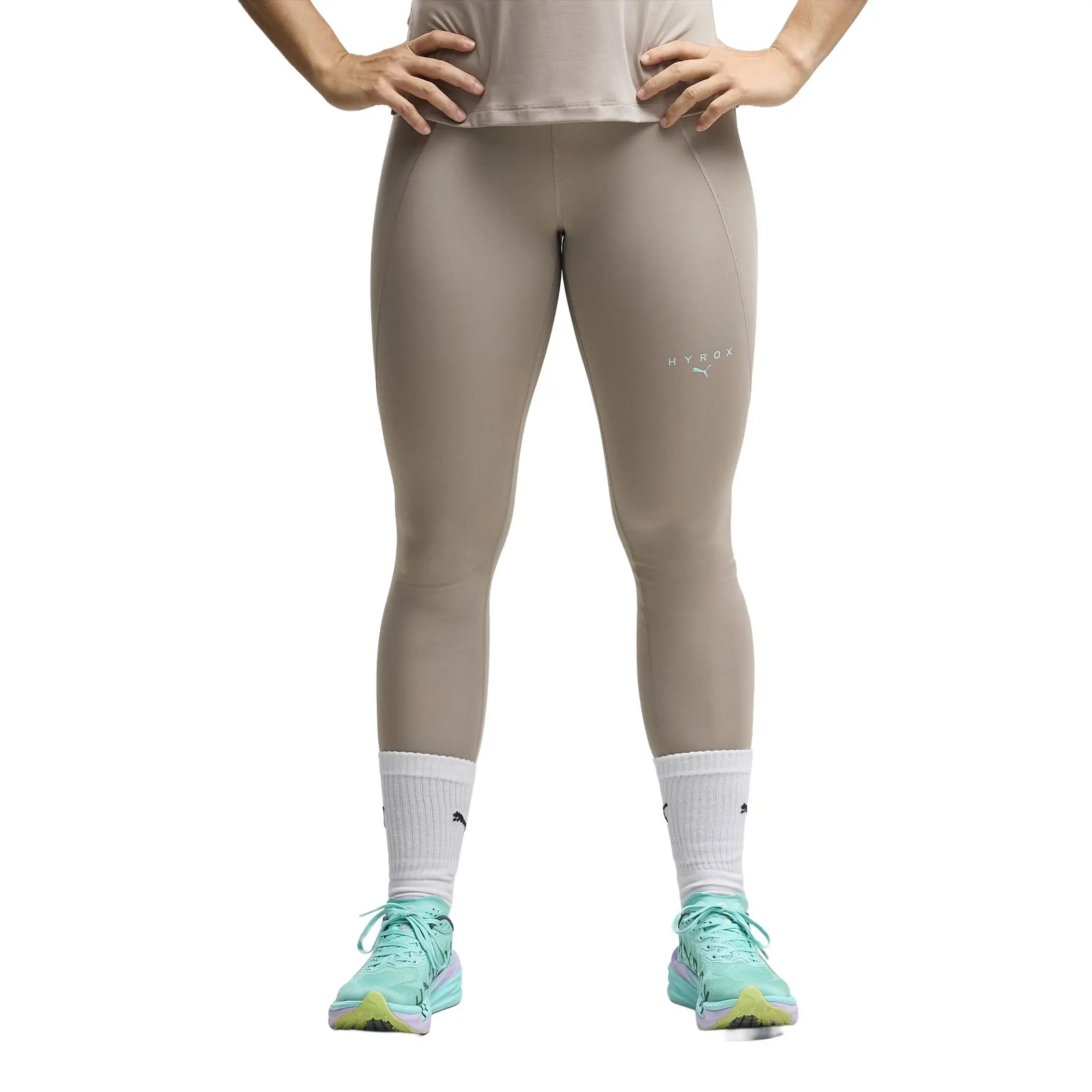 Puma Puma X Hyrox W Tad Essentıal Fl Tıght Kadın Tayt Bej
