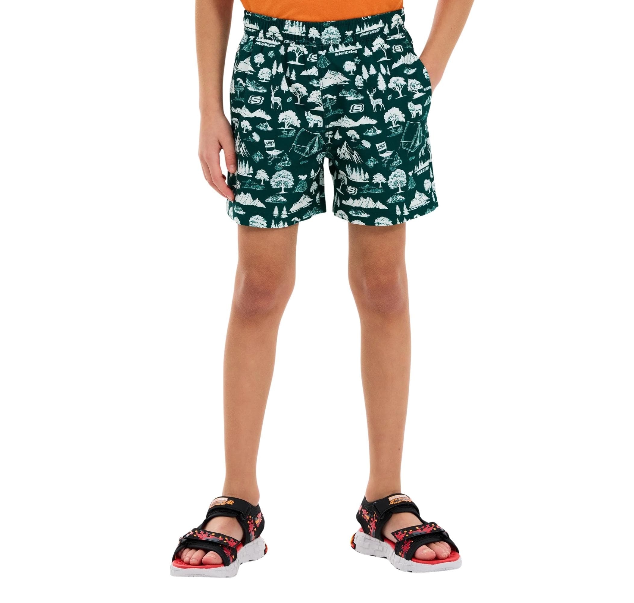 Skechers Skechers B 5 Inch Swimshort Çocuk Mayo Yeşil