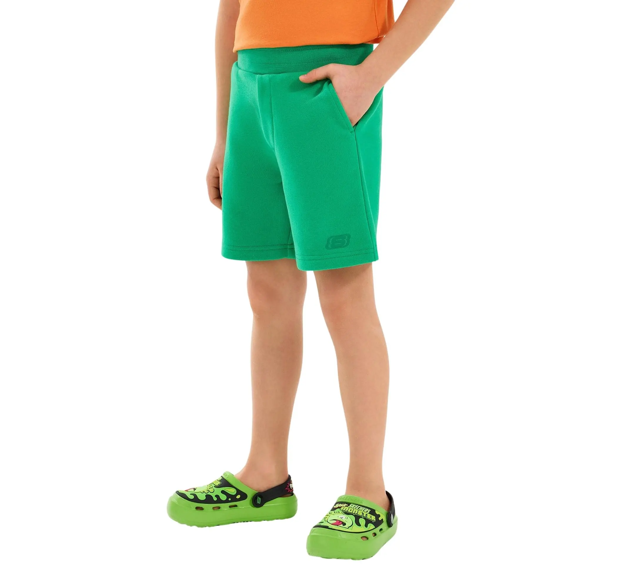 Skechers Skechers B Essentials Sweatshort Çocuk Şort Ve Kapri Yeşil - 2