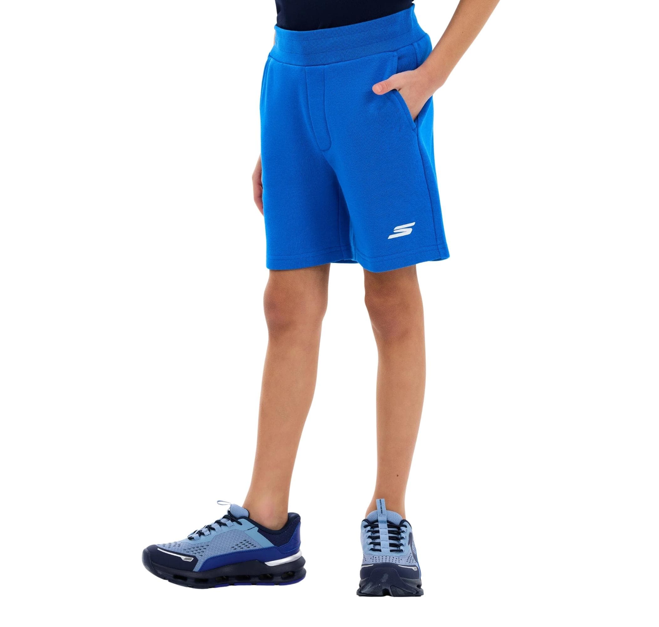 Skechers Skechers B Lw Fleece Sweat Short Çocuk Şort Ve Kapri Mavi - 2