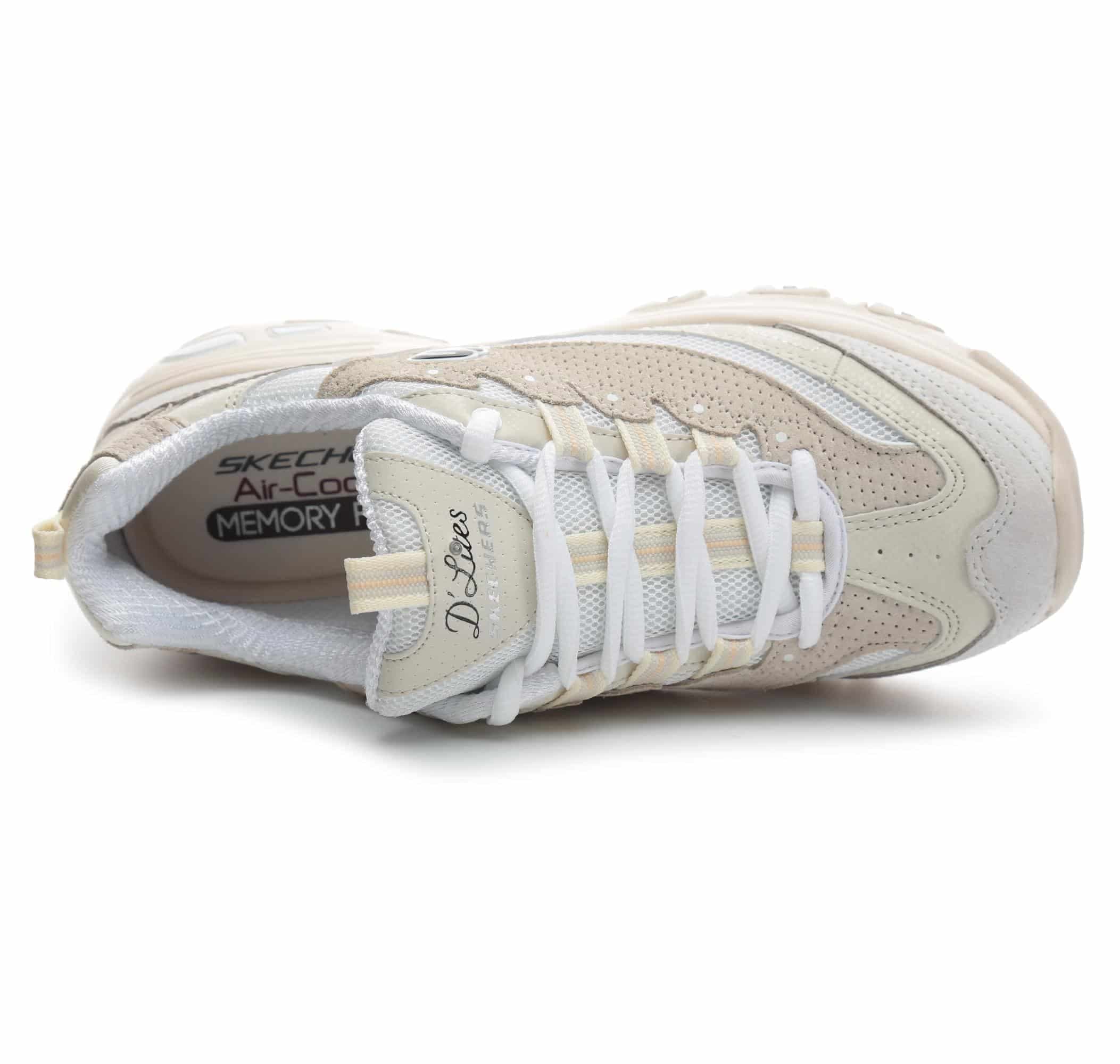 Skechers Skechers D'lıtes-Free Energy Kadın Spor Ayakkabı Krem - 5