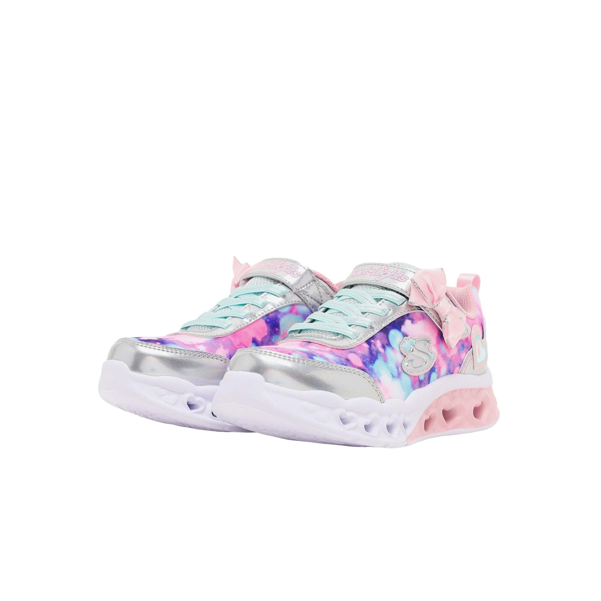Skechers Skechers Flutter Heart Lıghts - Blurred Love Çocuk Spor Ayakkabı Pembe - 2