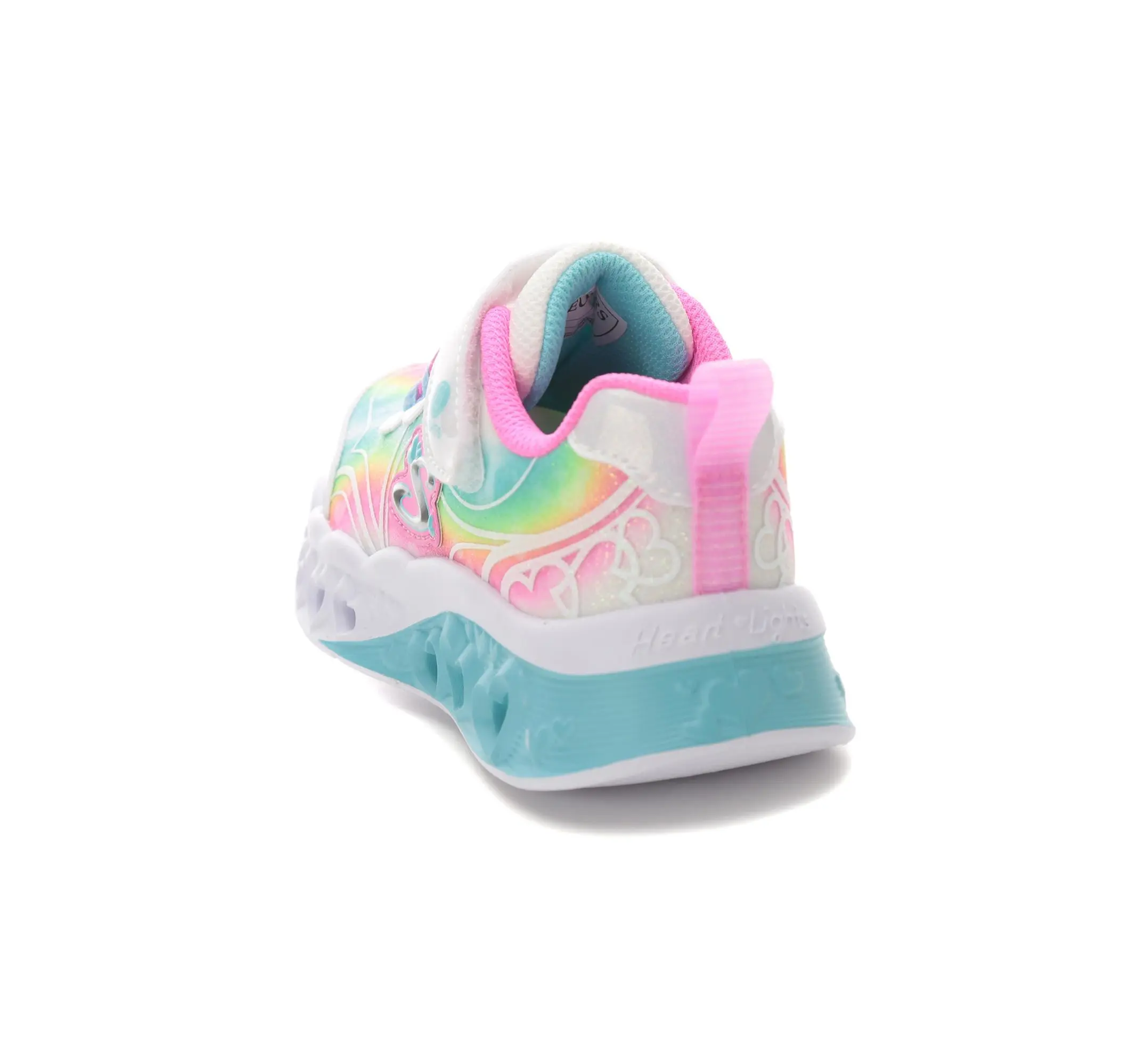 Skechers Skechers Flutter Heart Lights - Groovy Swirl Çocuk Spor Ayakkabı Beyaz - 5