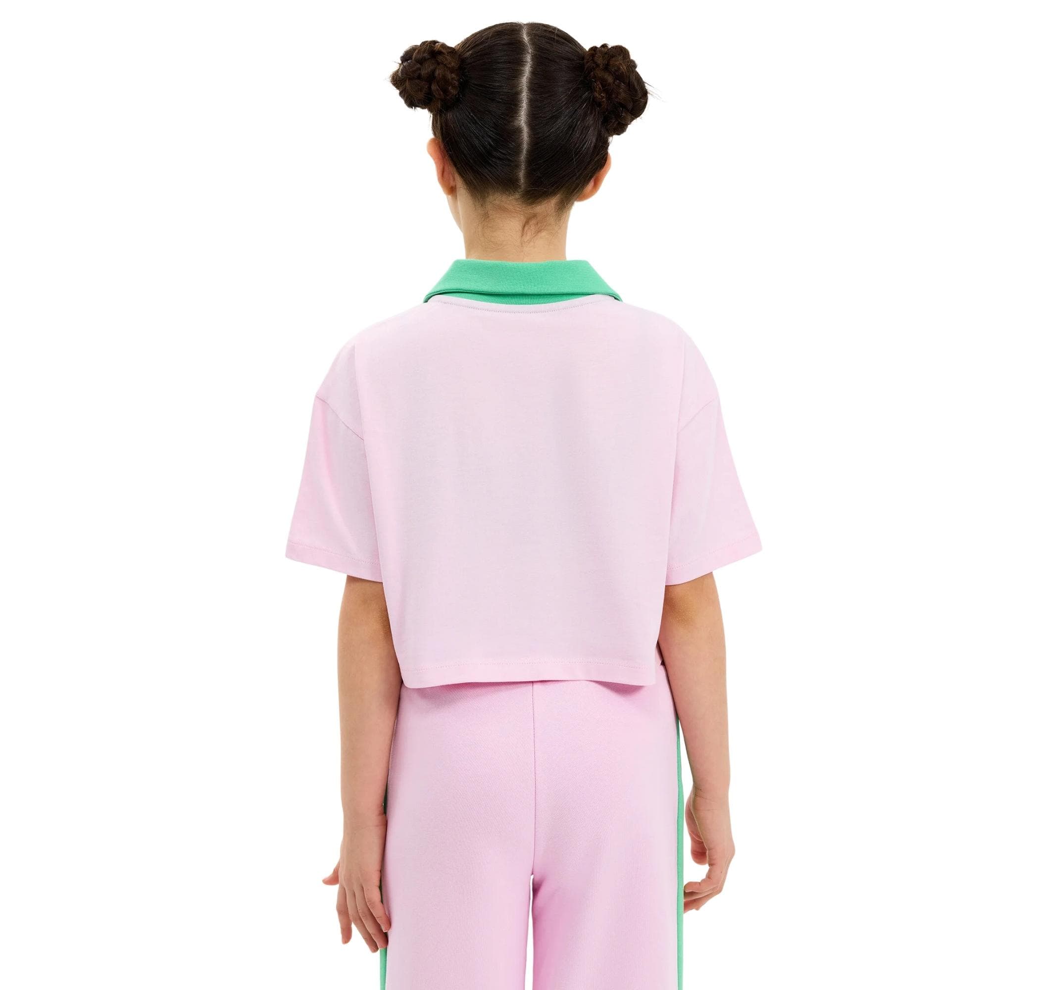Skechers Skechers G Graphic Tee Polo Çocuk T-Shirt Pembe - 2
